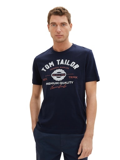 TOM TAILOR T-Shirt, mit grossem Logofrontprint