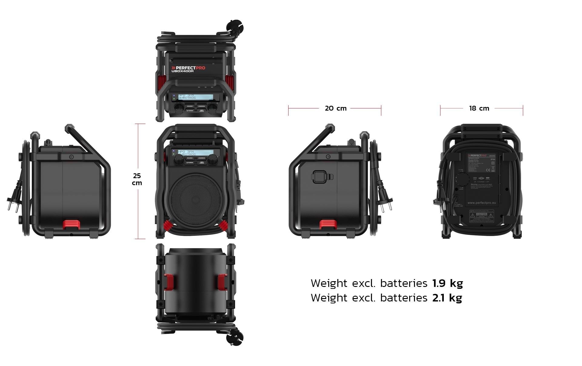 PerfectPro Digitalradio (DAB+) »UBOX 400R«