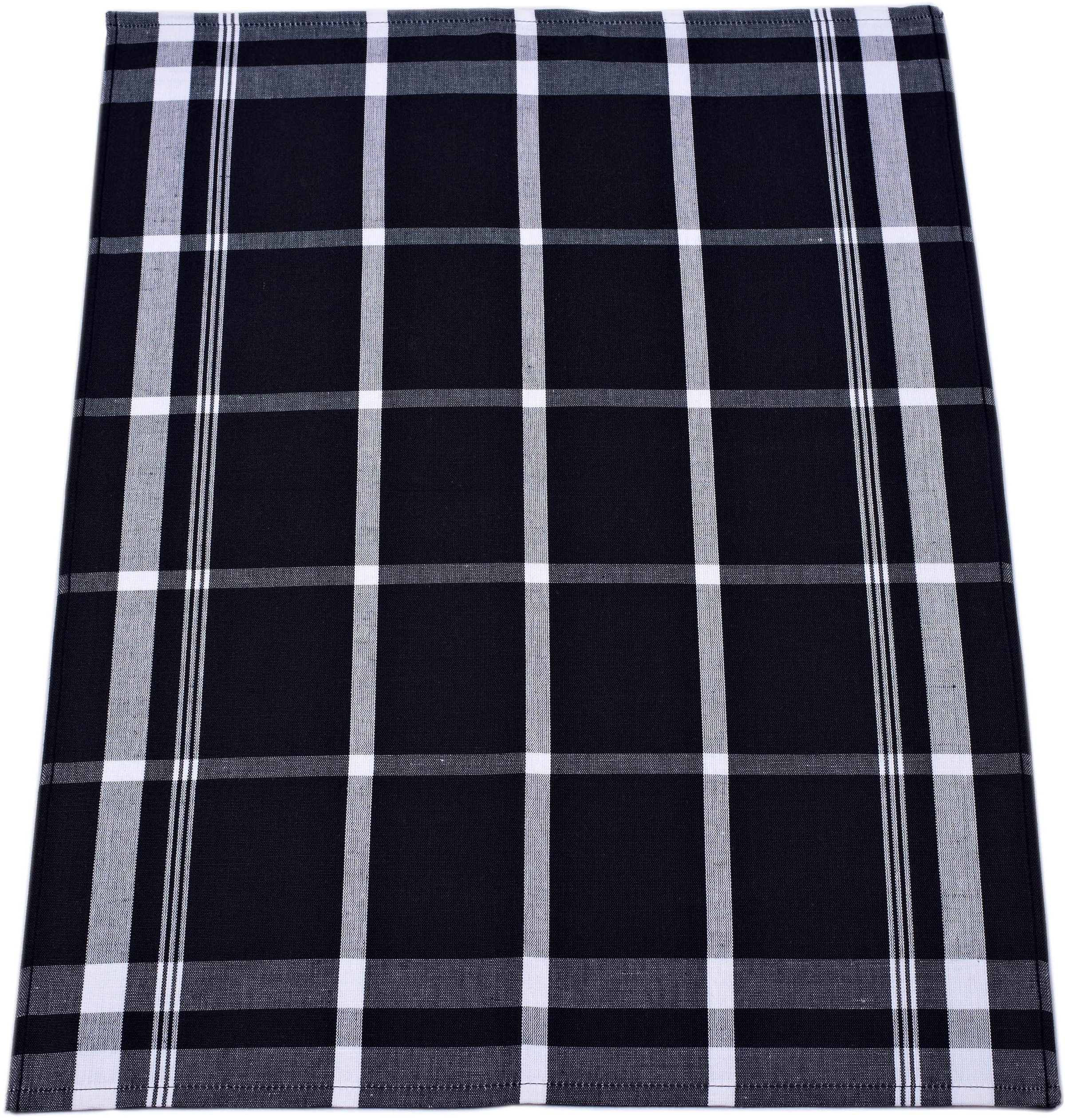 ROSS Geschirrtuch "Exclusiv" Blockkaro, 50% Baumwolle, 50% Leinen, 50x70 cm