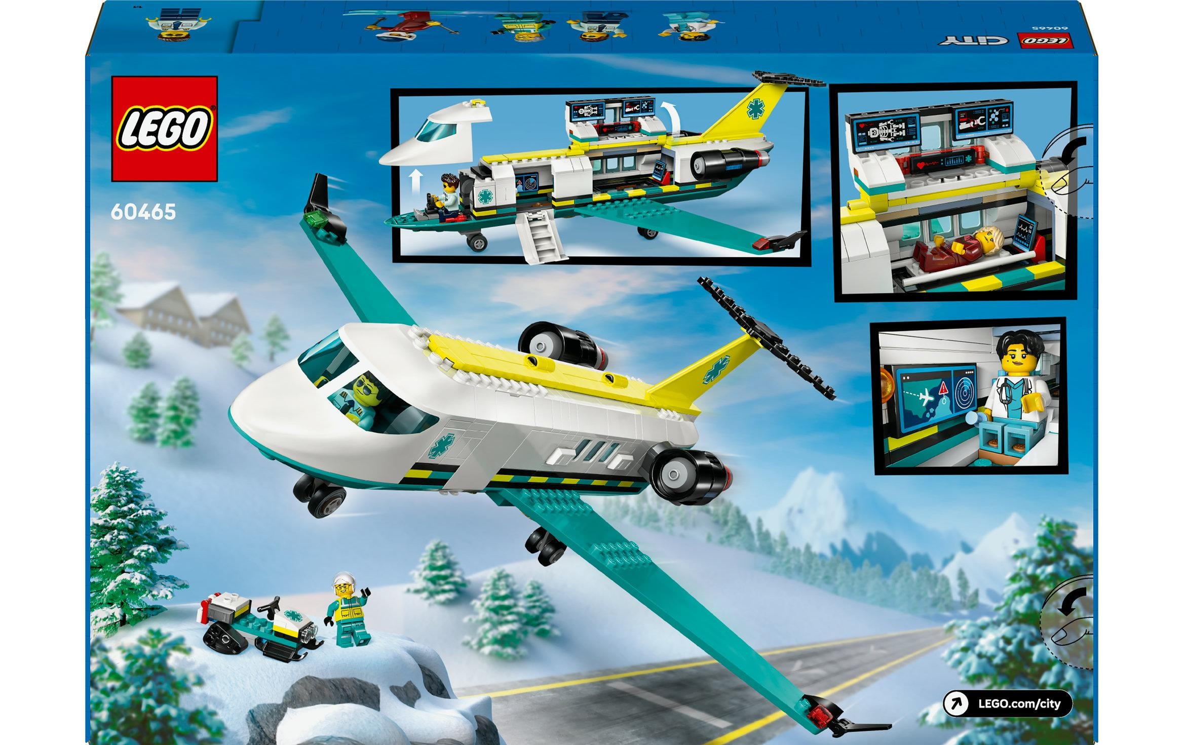 LEGO® Spielbausteine »City Notfallrettungsflugzeug 60465«, (403 St.)