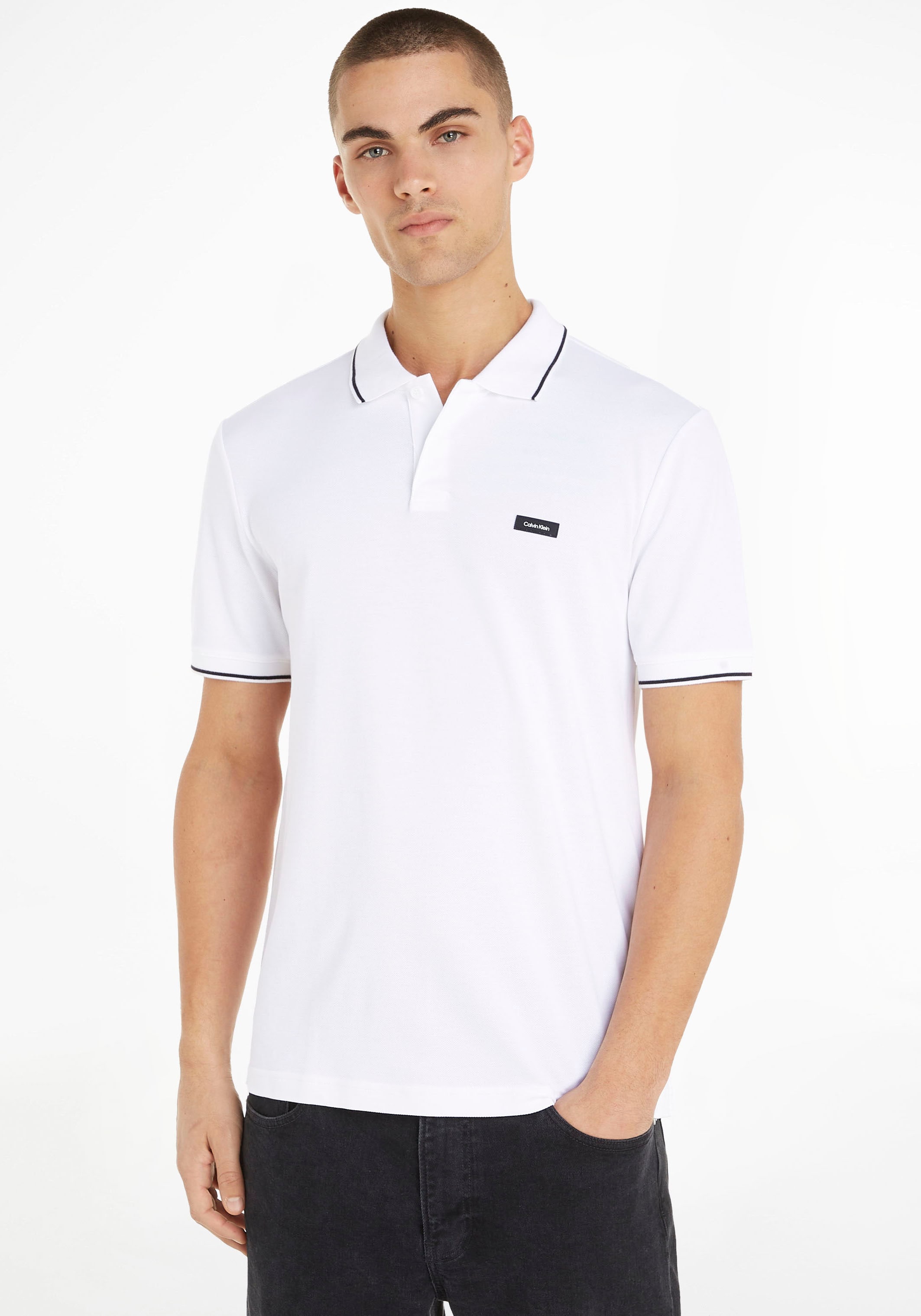 Calvin Klein Poloshirt, mit Calvin auf Logo Jelmoli-Versand der Klein online | kaufen Brust