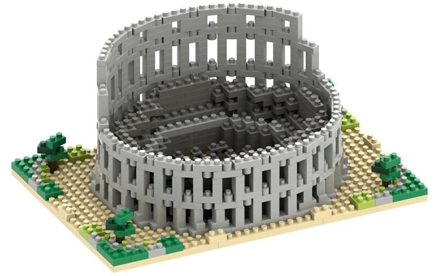 Brixies Spielbausteine »BRIXIES Bausteinmodell Kolosseum Ro«, (896 St.)