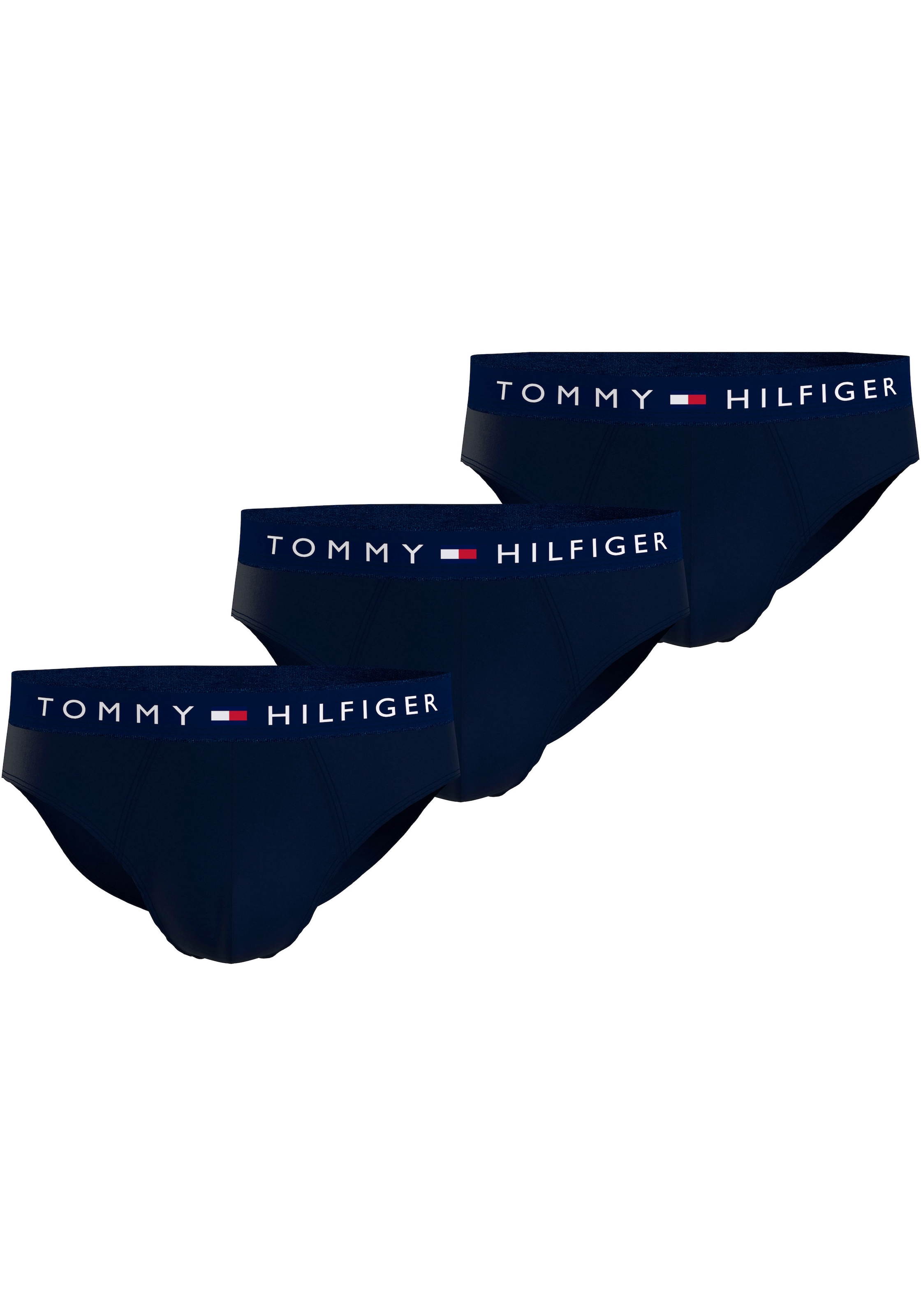 Tommy Hilfiger Underwear Slip »TH-3P BRIEF«, (Packung, 3er), mit Tommy Hilfiger Logoschriftzug