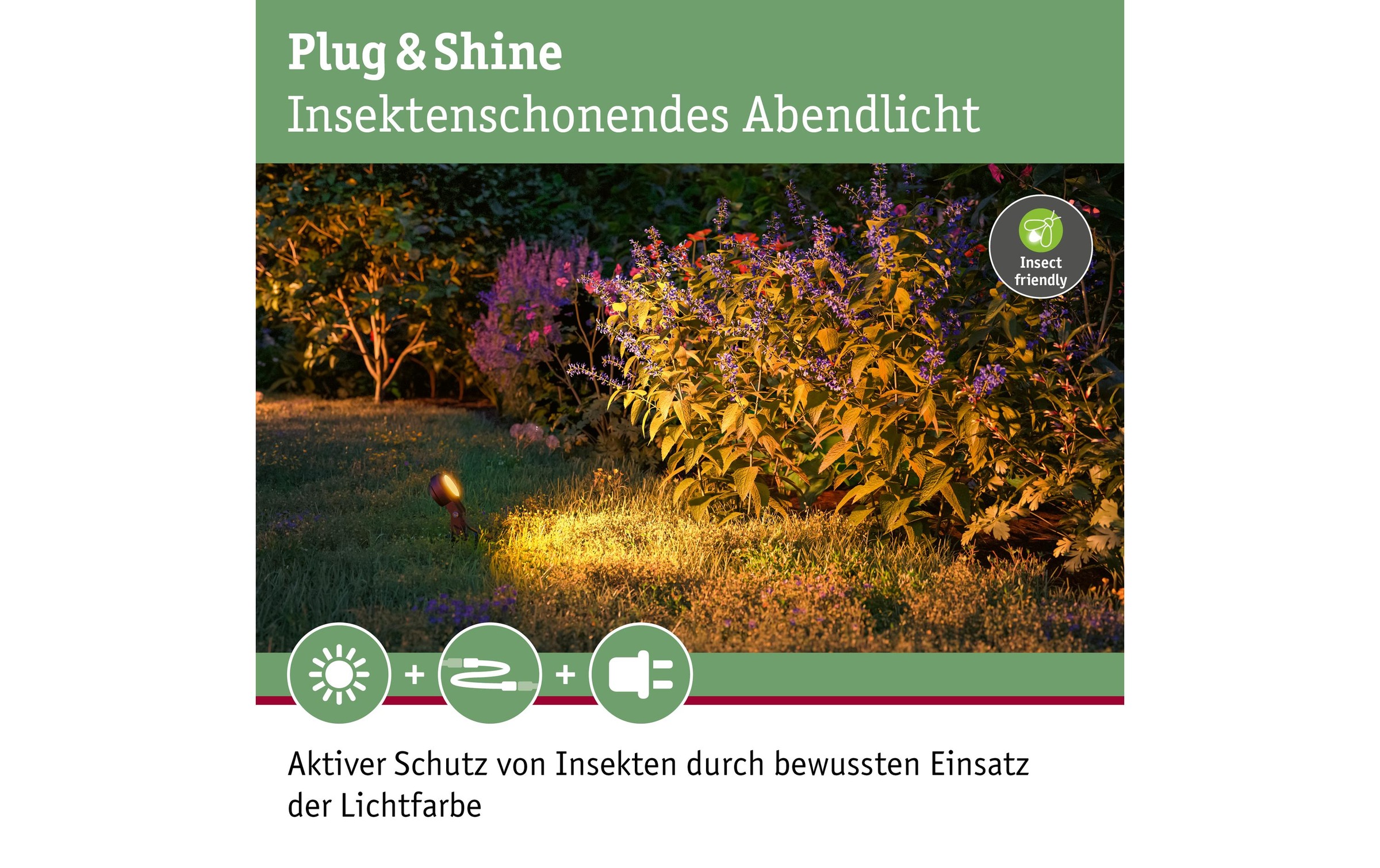 Paulmann Gartenleuchte »Plug & Shine Spot Sting«