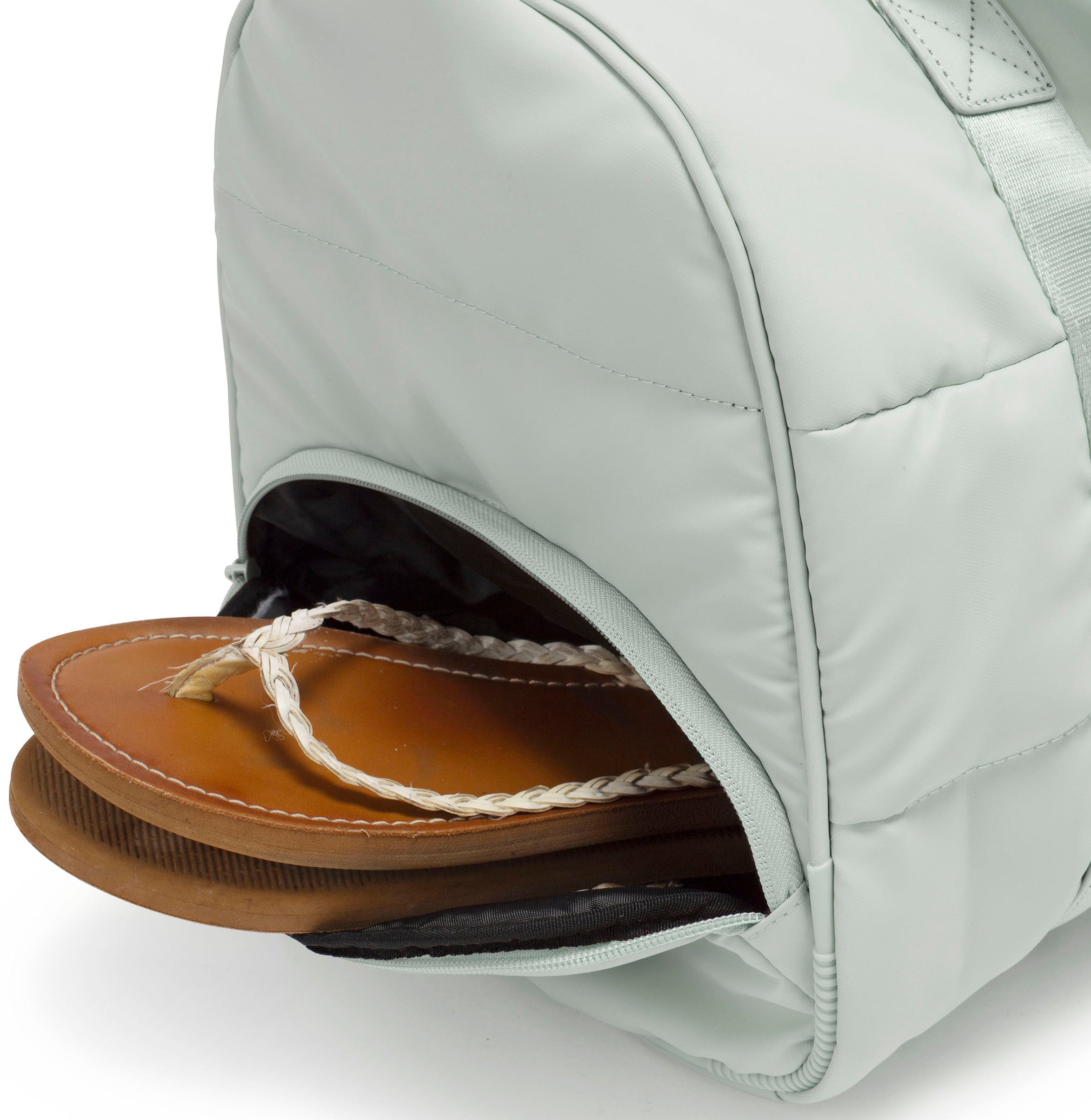 Heys Reisetasche »The Puffer Duffle Bag«, Weekender Duffle Bag Schuhfach Aufstecksystem