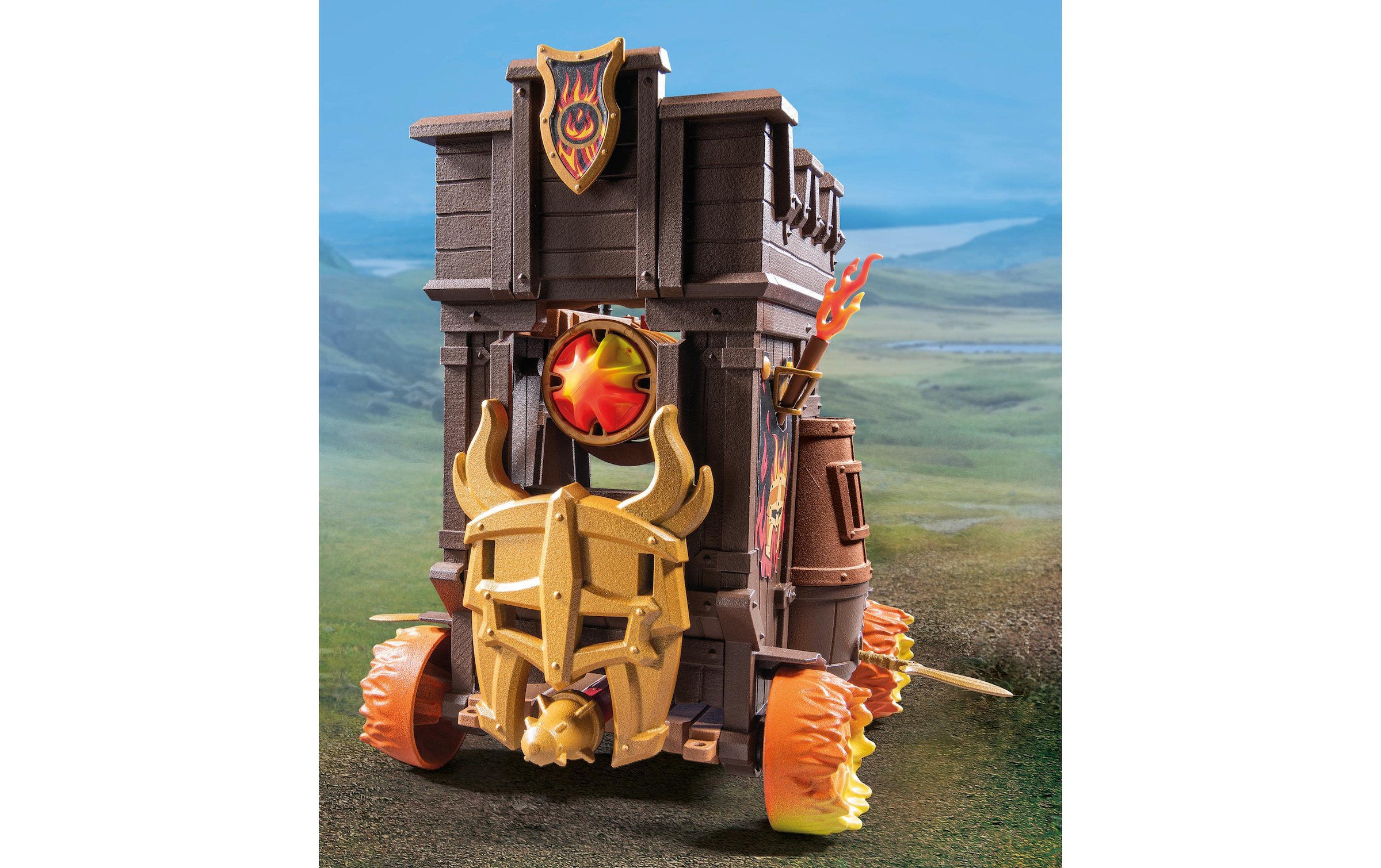 Playmobil® Spielbausteine »Novelmore Angriffswagen mit Feuerkanone 71643«, (68 St.)