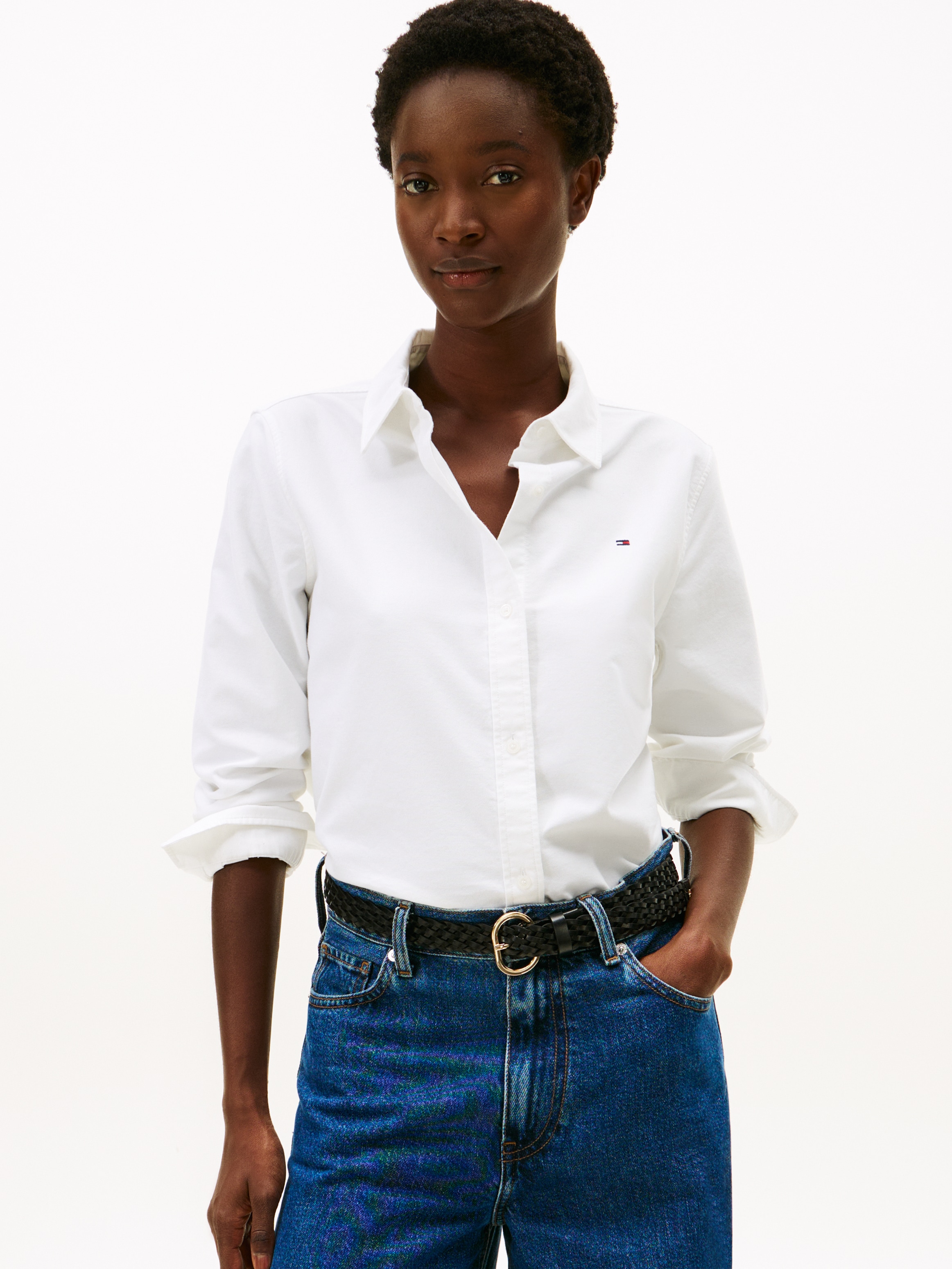 Tommy Hilfiger Hemdbluse "COTTON EASY SHIRT"