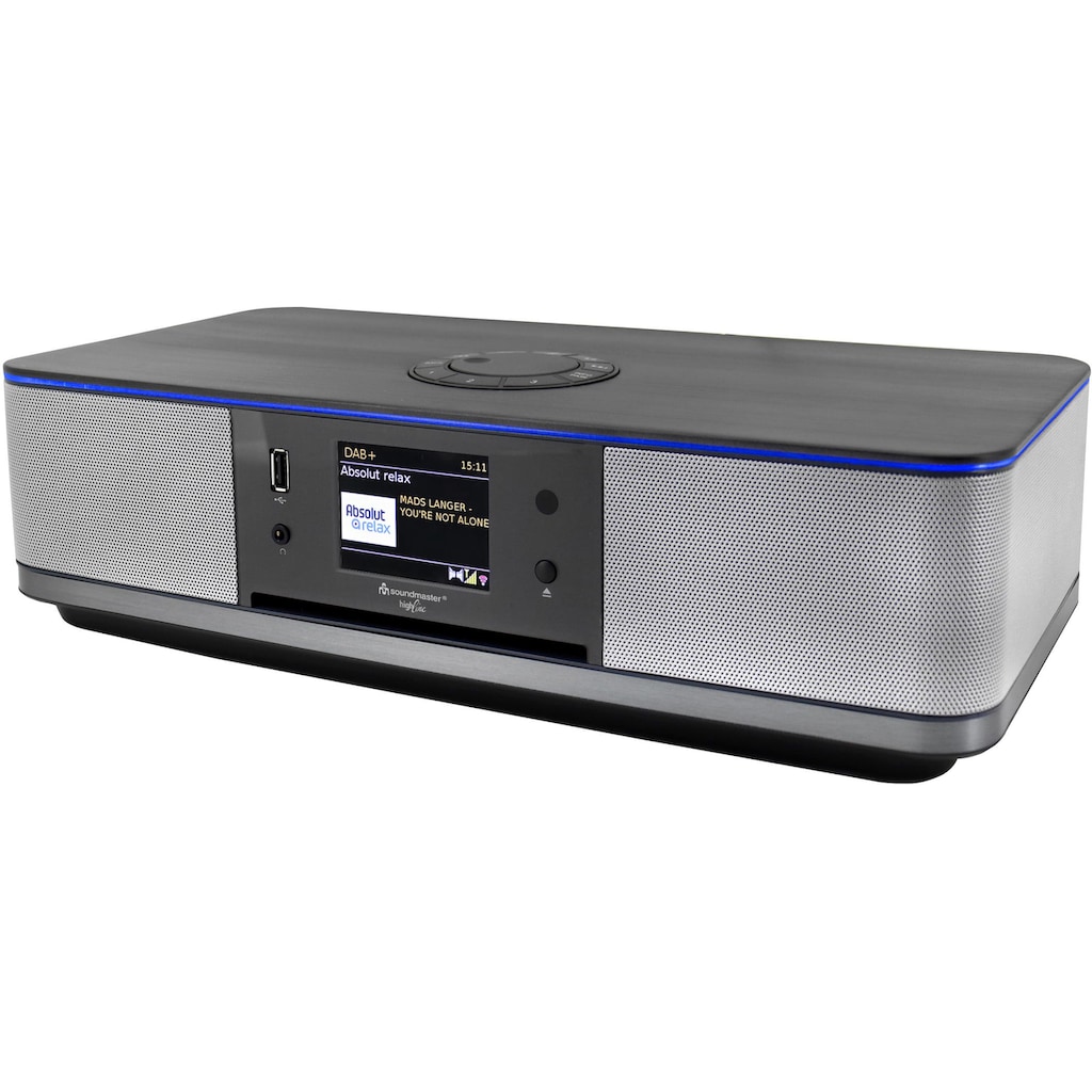 Soundmaster Digitalradio (DAB+) »ICD2023SW Silber«, (WLAN Digitalradio (DAB+)-FM-Tuner-Internetradio)