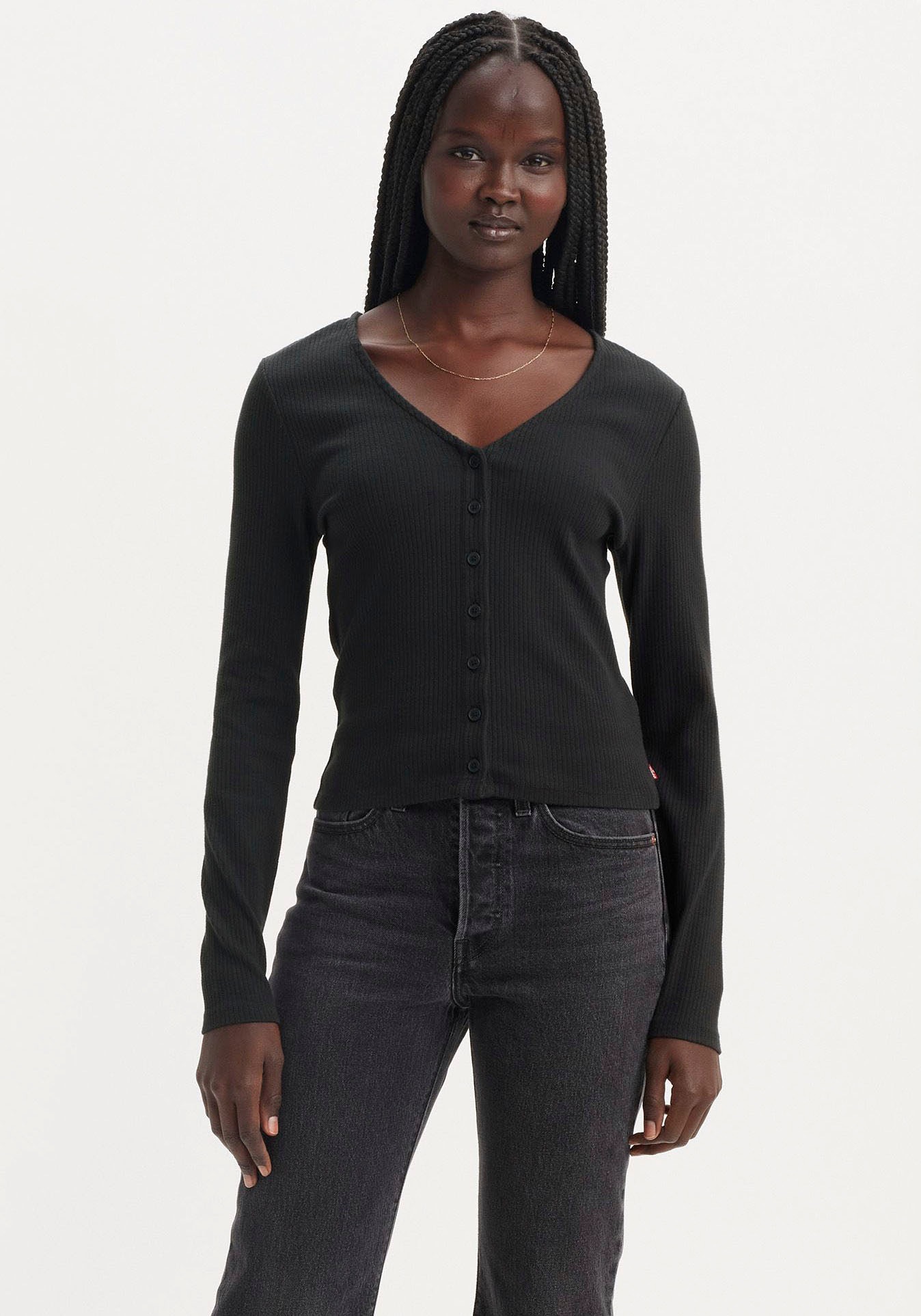 Levi's® Strickjacke mit Knopfleiste und in Struktur-Optik