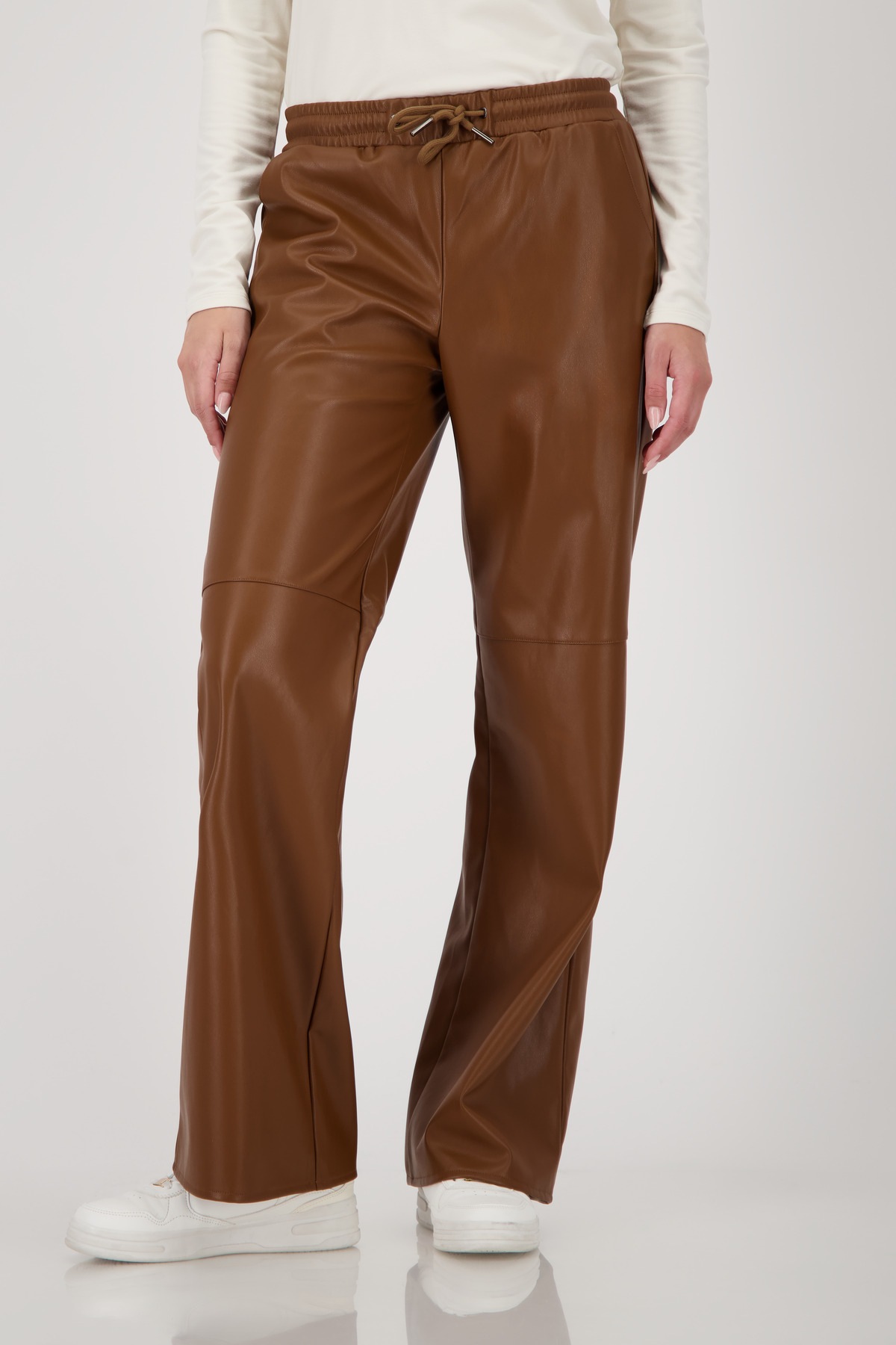 Monari Lederimitathose Straight-Leg-Hose