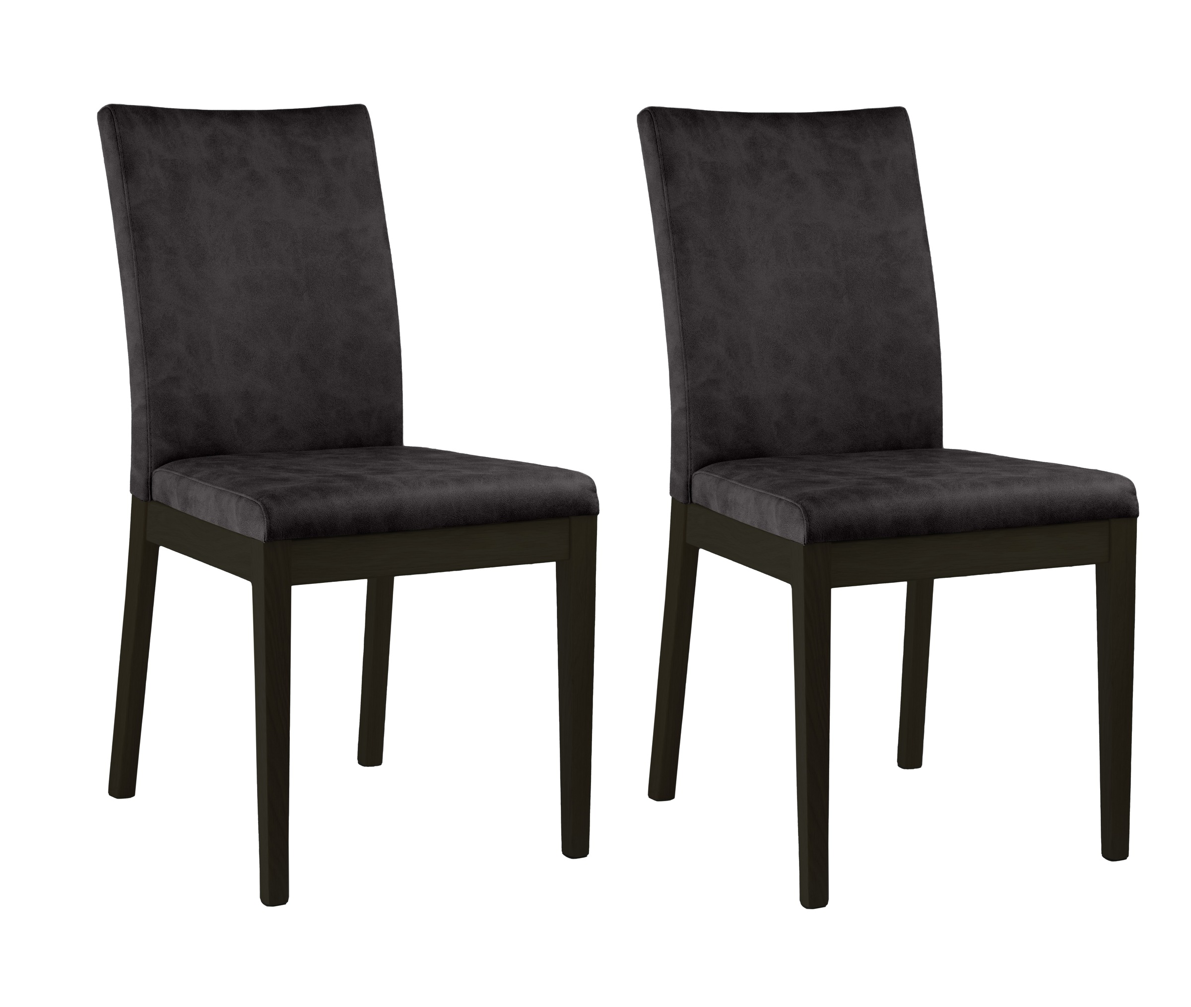 Home affaire 4-Fussstuhl »Dendres«, (Set), 2 St., Microfaser, Sitz und Ruecken gepolstert