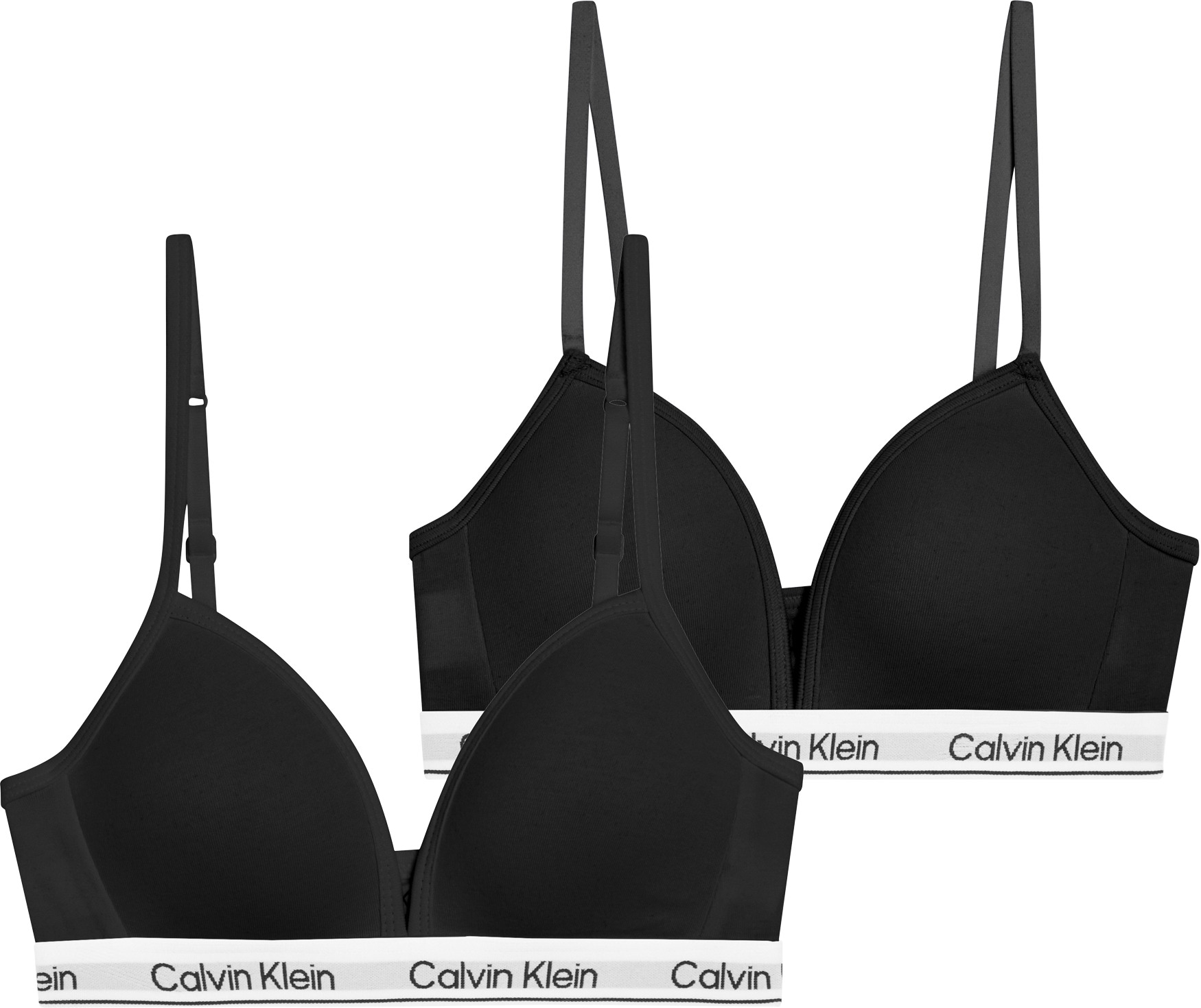 Calvin Klein Underwear Triangel-BH »2PK TRIANGLE« Packung, 2er-Pack, 2 Stk. mit Logobund