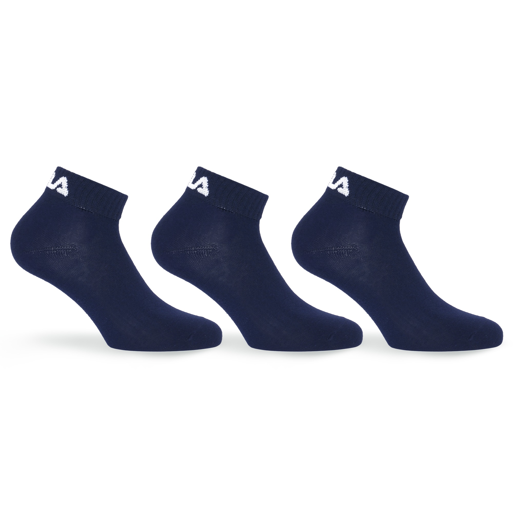 Fila Kurzsocken "UNISEX INVISIBLE PLAIN SOCKS" 3 Paar tlg. mit Logostickerei