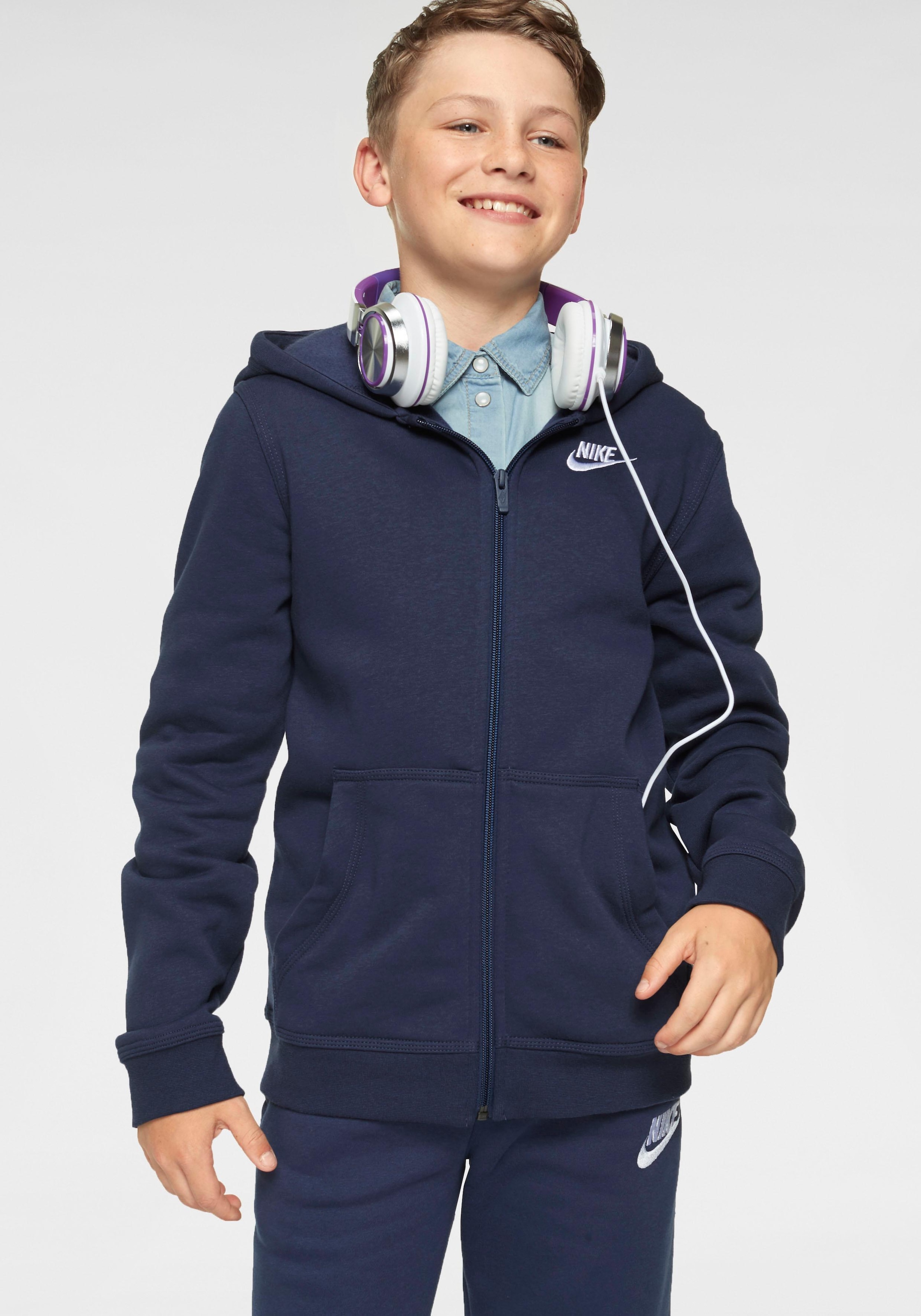 Kinder« CLUB - HOODIE FZ kaufen Nike online Kapuzensweatjacke für Sportswear »NSW