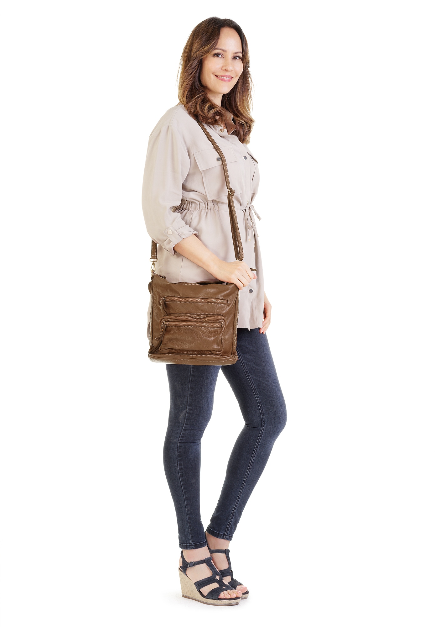 Cluty Shopper, echt Leder, Made in Italy