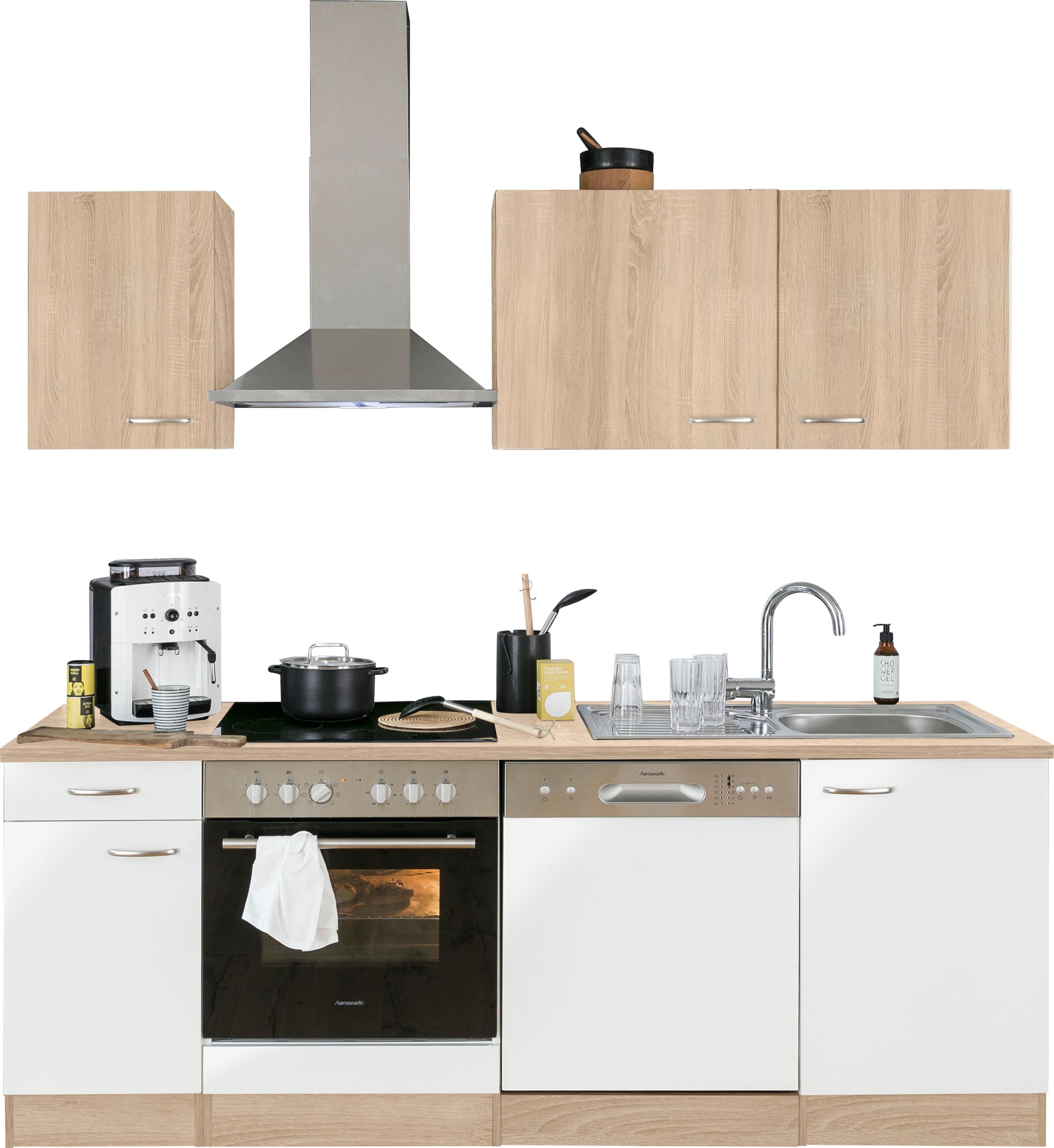 OPTIFIT Küchenzeile "Parare" ohne E-Geräte, Breite 210 cm