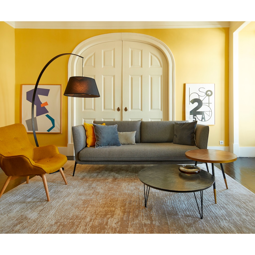 Home affaire Teppich »Ariano«, rechteckig, Vintage, dezenter Glanz, Hoch-Tief-Struktur, Schrumpf Carving-Effekt