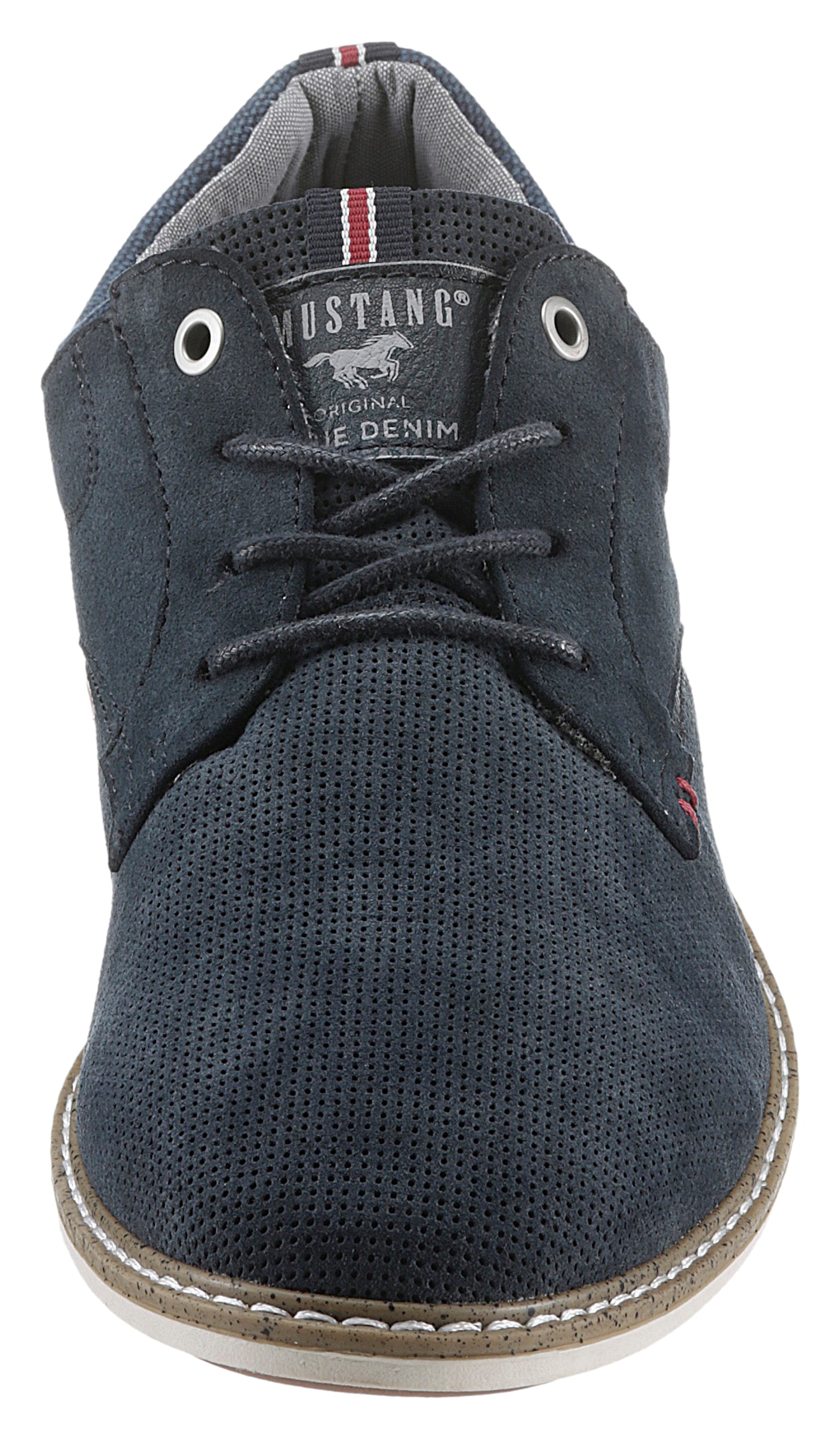 Mustang Shoes Schnürschuh, Freizeitschuh, Halbschuh, Schnürschuh mit Perforation