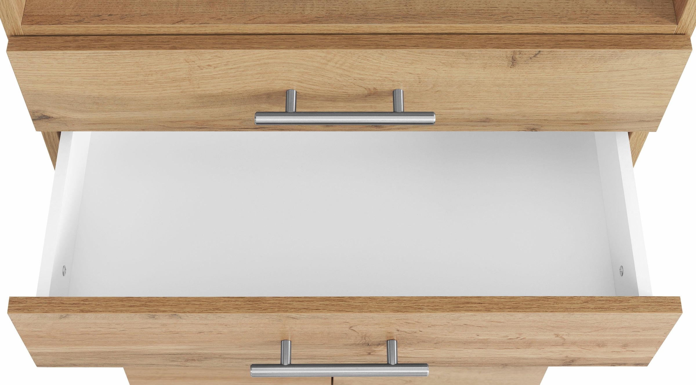 Schildmeyer Midischrank »Rhodos«, Breite 60 cm, verstellbarer Einlegeboden, Metallgriffe, 2 Schubladen