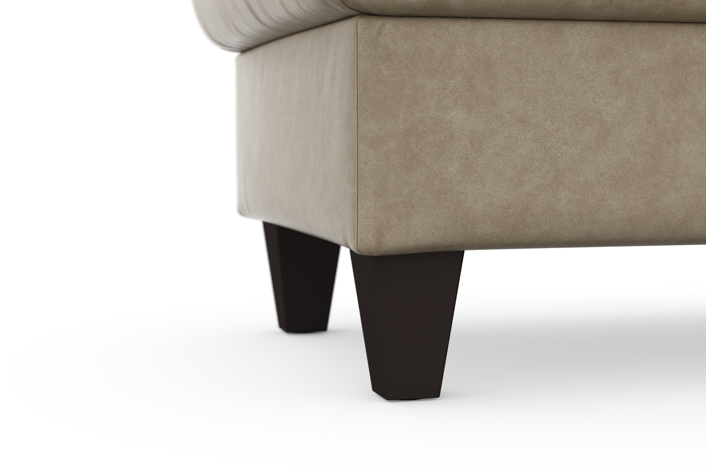 sit&more Stauraumhocker »Farö«, mit Stauraum und Federkern und wengefarbenen Füssen