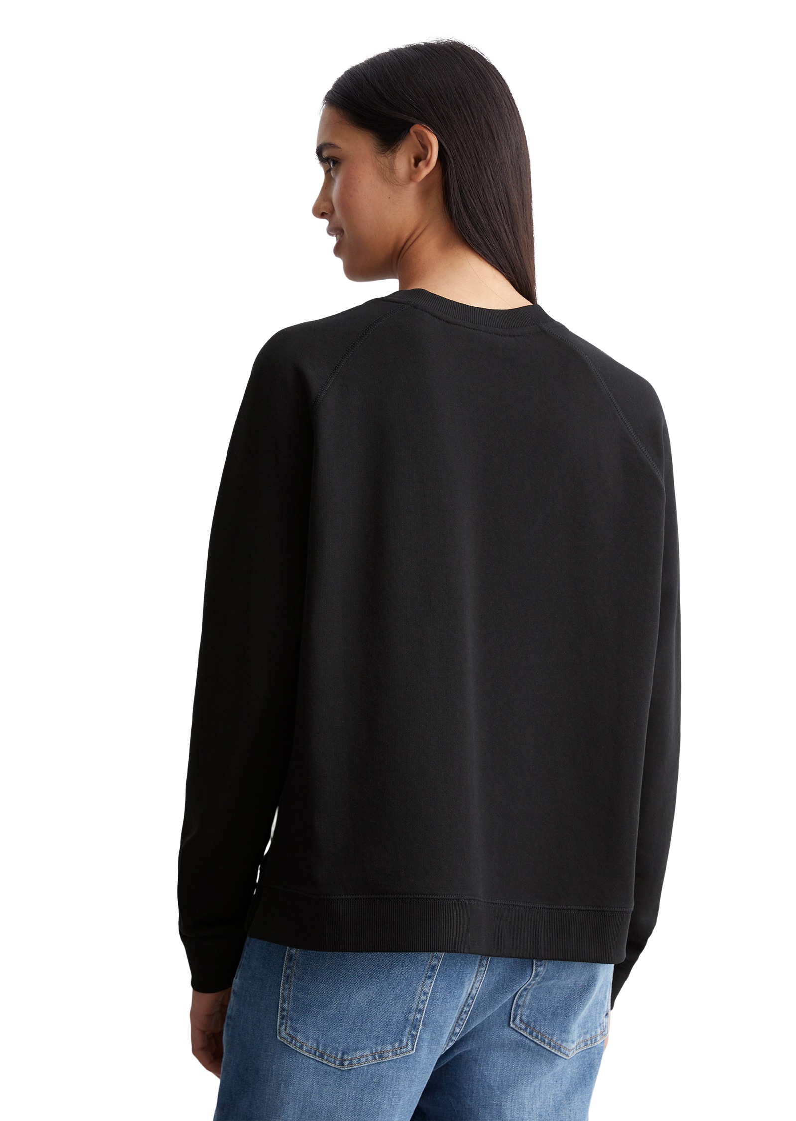 Marc O'Polo DENIM Sweatshirt, Im modernen O-Shape, locker geschnitten und Raglanärmeln