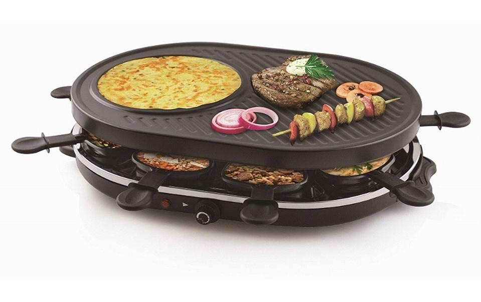 Tristar Raclette »RA2996, 8 Personen«, 8 St. Raclettepfännchen, 1200 W