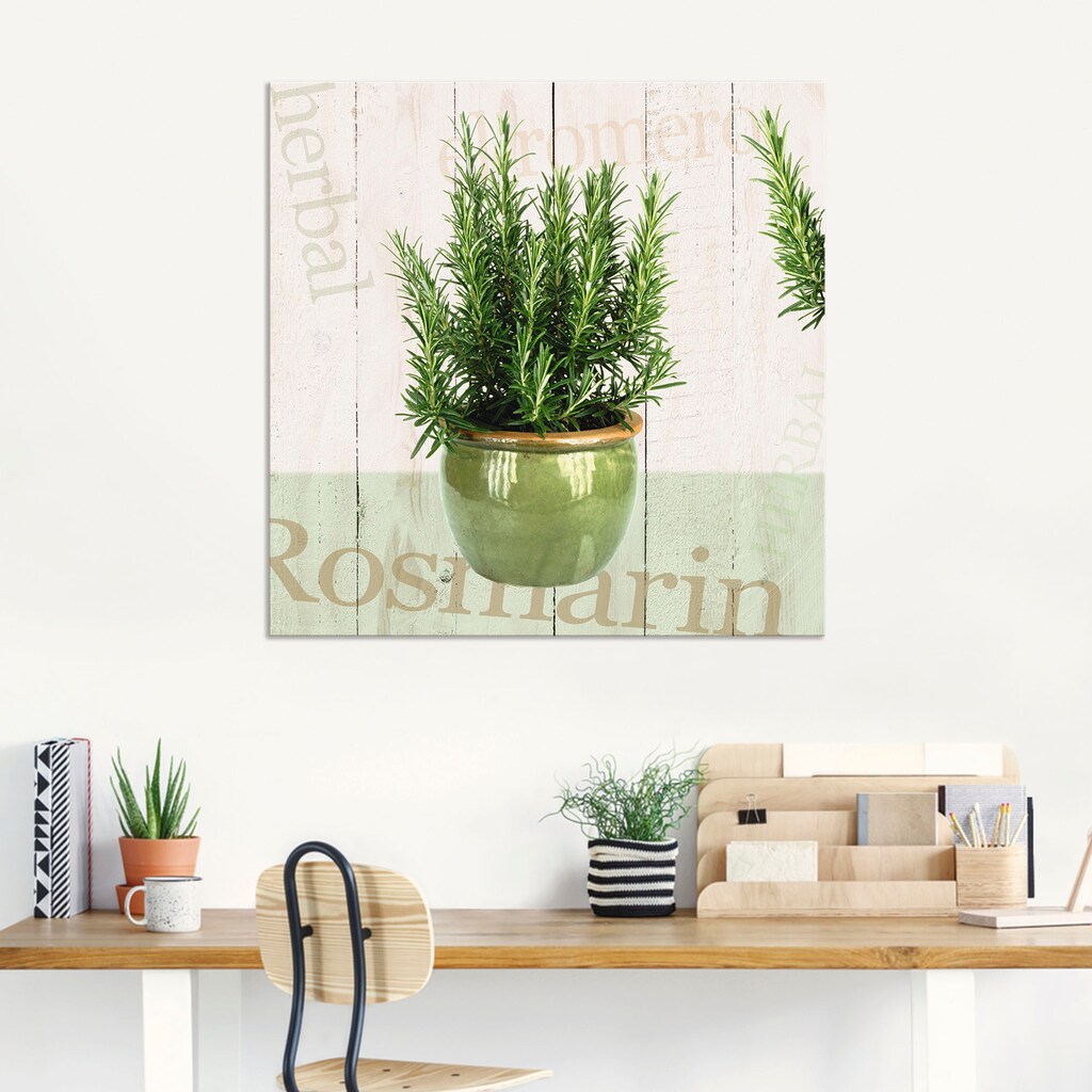 Artland Wandbild »Rosmarin«, Pflanzen, (1 St.)