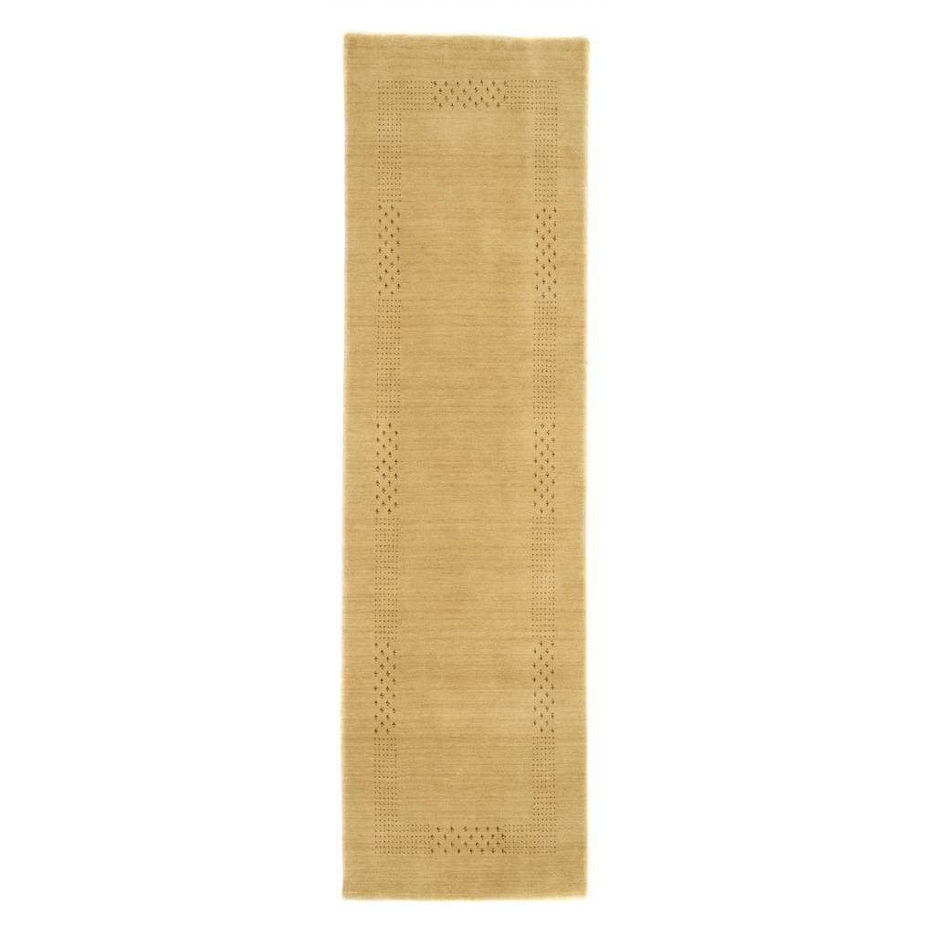 morgenland Wollteppich »Loribaft Teppich handgewebt beige«, rechteckig, Kurzflor