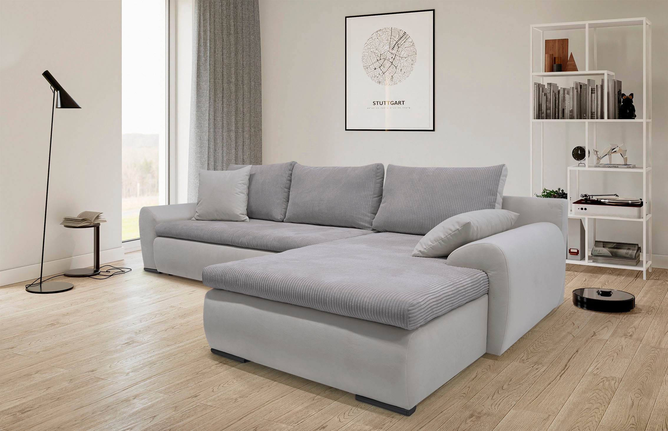 Home affaire Ecksofa Win L-Form, wahlweise mit Bettfunktion und Bettkasten