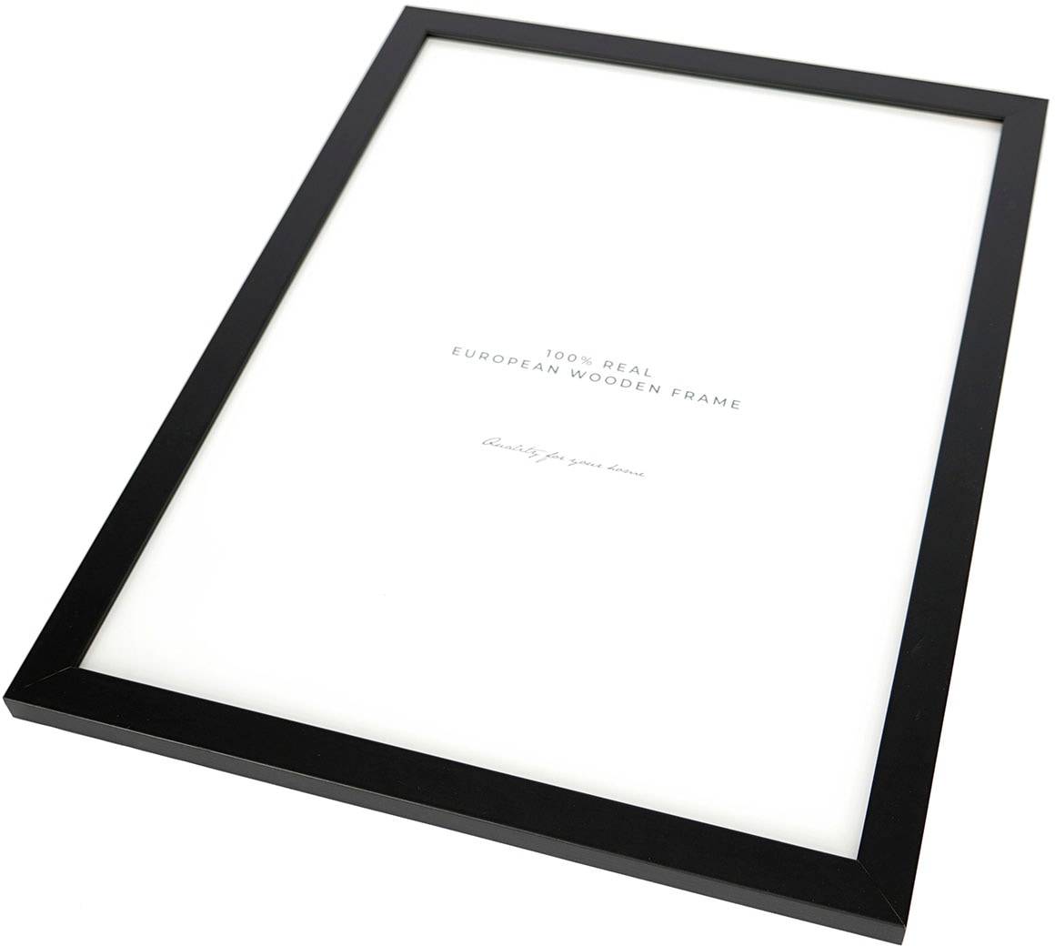 queence Bild »Choose Kindness«, Schriftzüge-Regenbogen-Motivationsbilder-Kunst, (1 St.), gerahmt