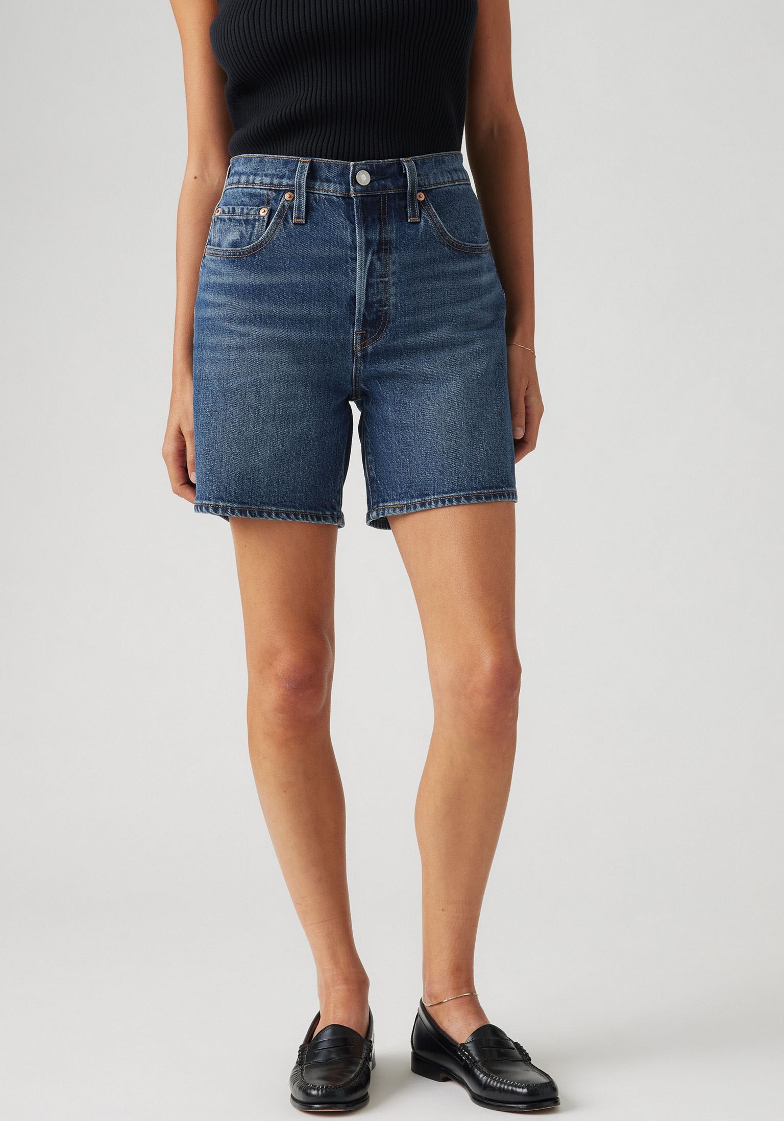 Levi's® Shorts »501MID THIGH SH« Sommerhose Denim/Jeans in Baumwollqualität