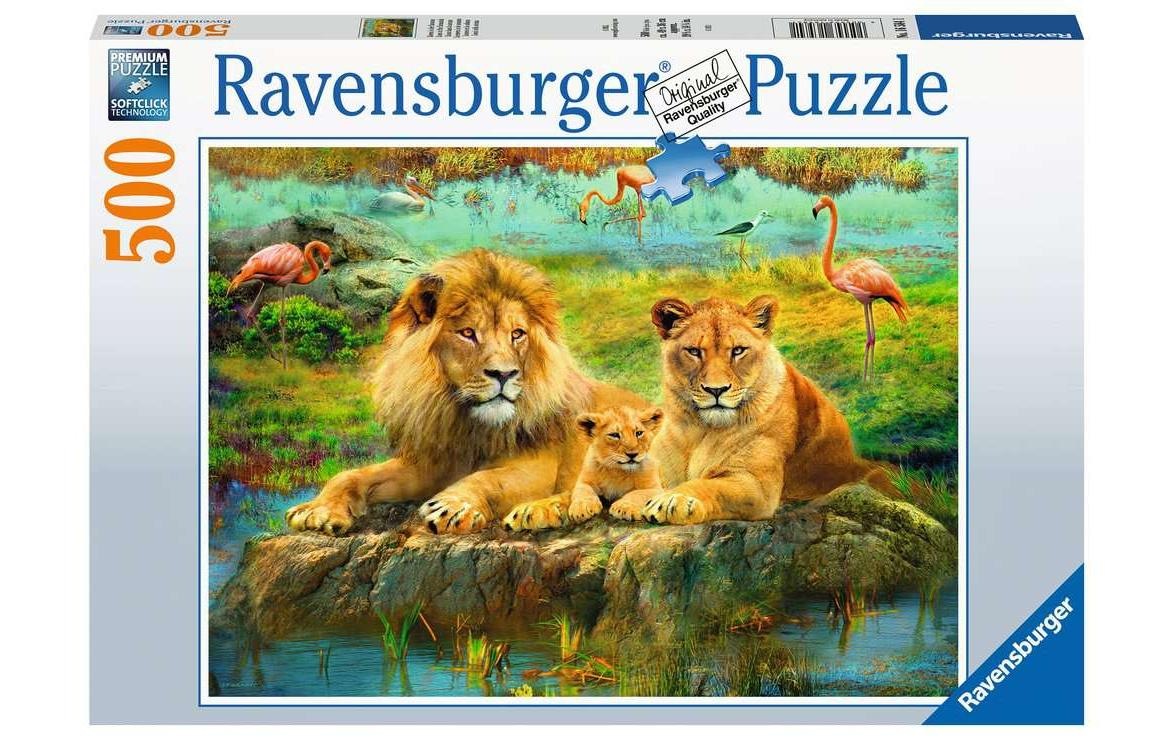 Ravensburger Puzzle »Löwen in der Savanne«, (500 tlg.)