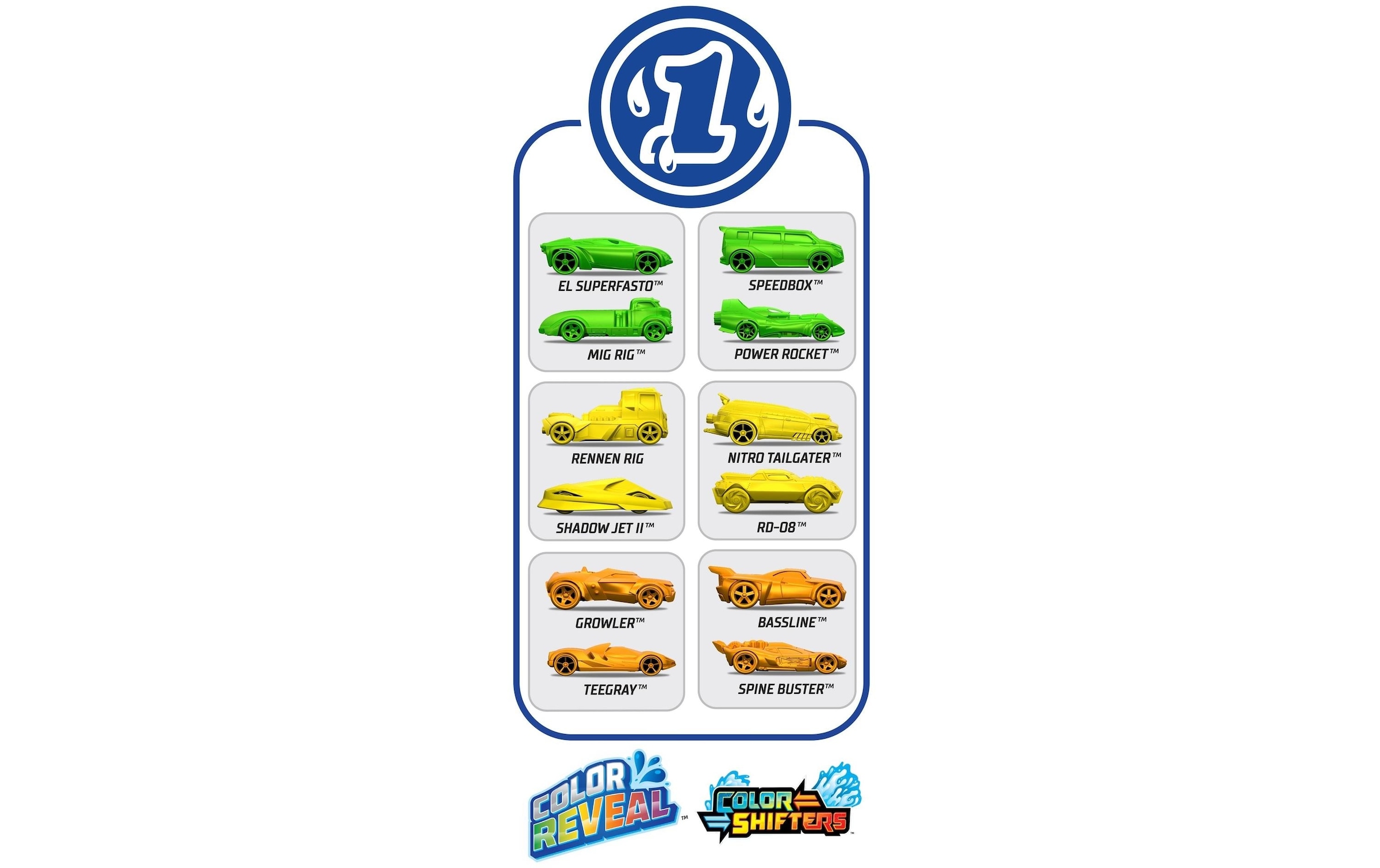 Hot Wheels Spielzeug-Auto »Color Reveal«