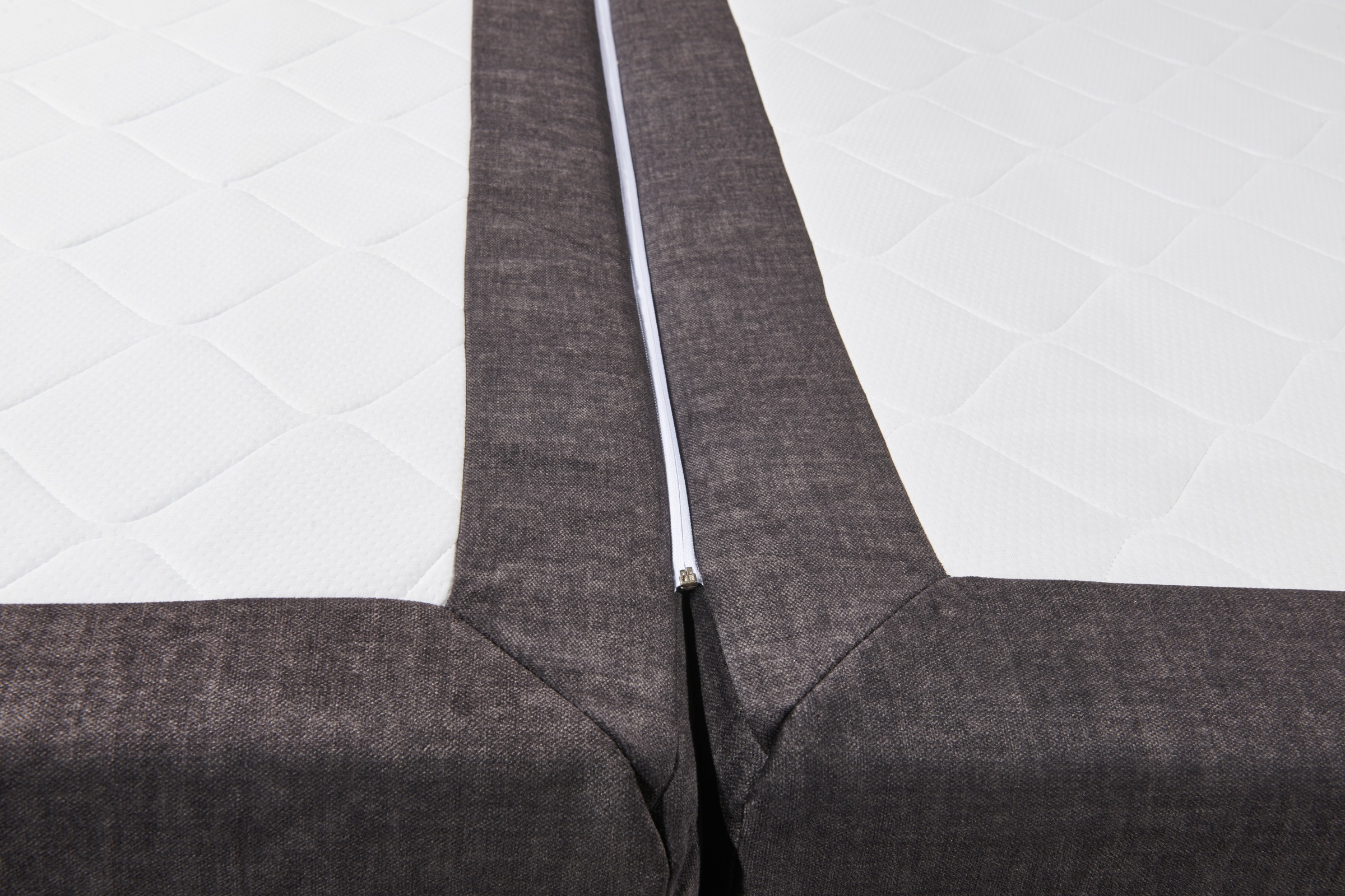 ED EXCITING DESIGN Boxspringbett »Fanes mit Komforteinstiegshöhe von 73cm«, erhältlich in 180x200cm, inkl. Bettkasten und 7cm Visco-Topper