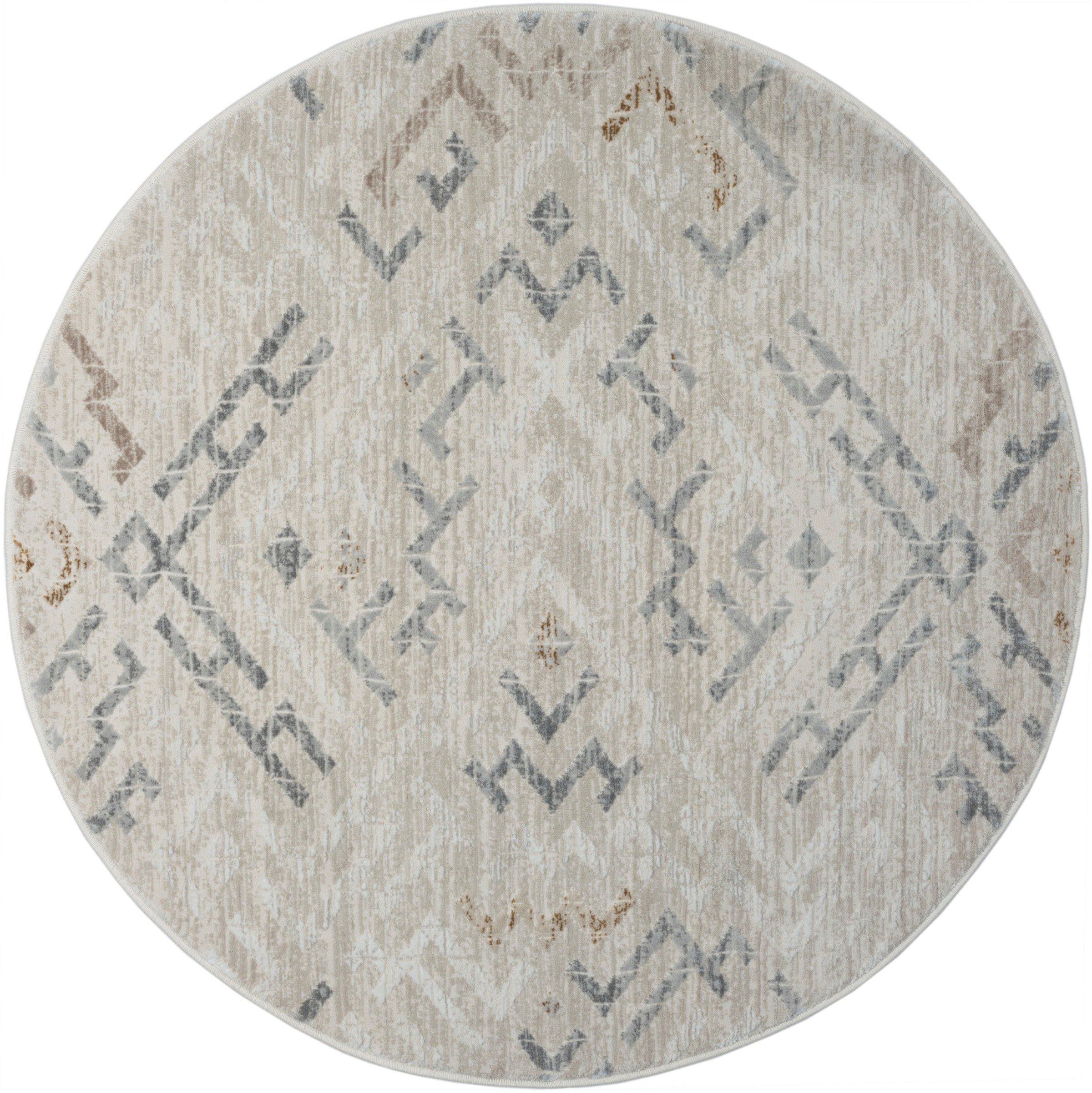 Myflair Möbel & Accessoires Teppich »My Type«, rund, 10 mm Höhe, Kurzflor, Ethno-Style, besonders weich durch Microfaser