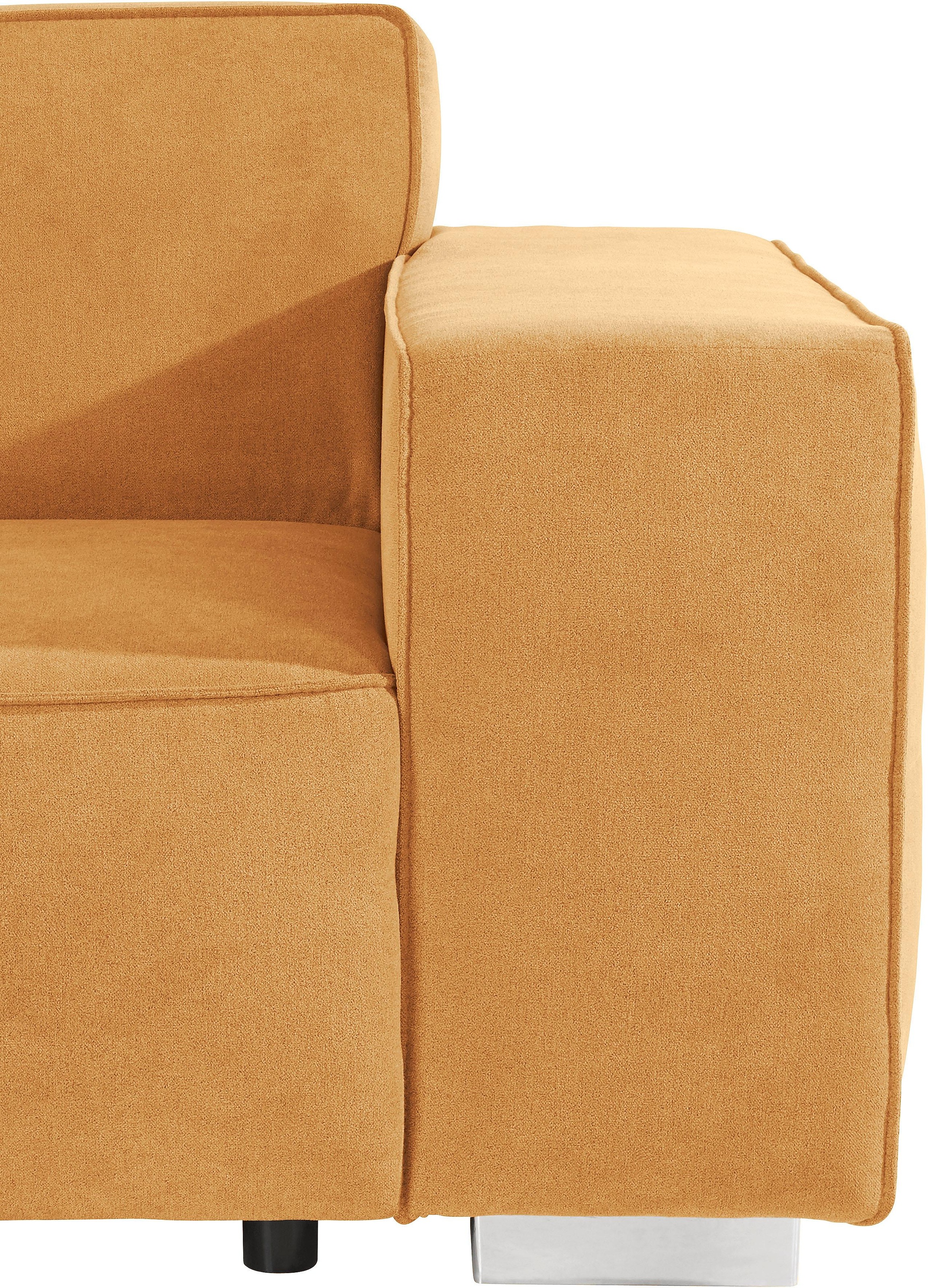 INOSIGN Ecksofa »Sapporo L-Form«, wahlweise Bettfunktion oder Sitztiefenverstellung, Federkern