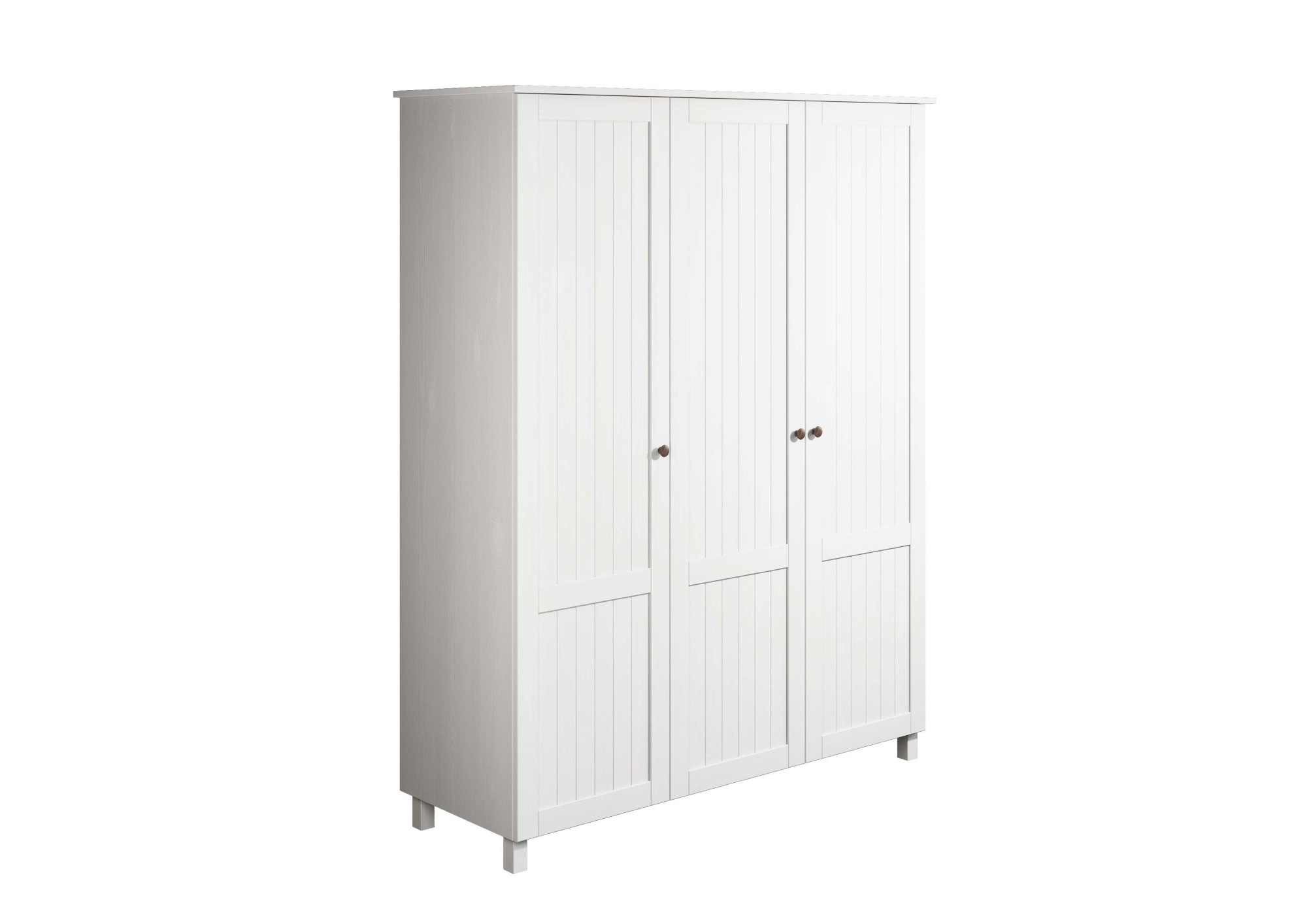 GOODproduct Kleiderschrank »Juventus, Drehtürenschrank, Schrank« mit 3 Türen, 143 cm breit, aus massiver Kiefer, FSC®-zertifiziert