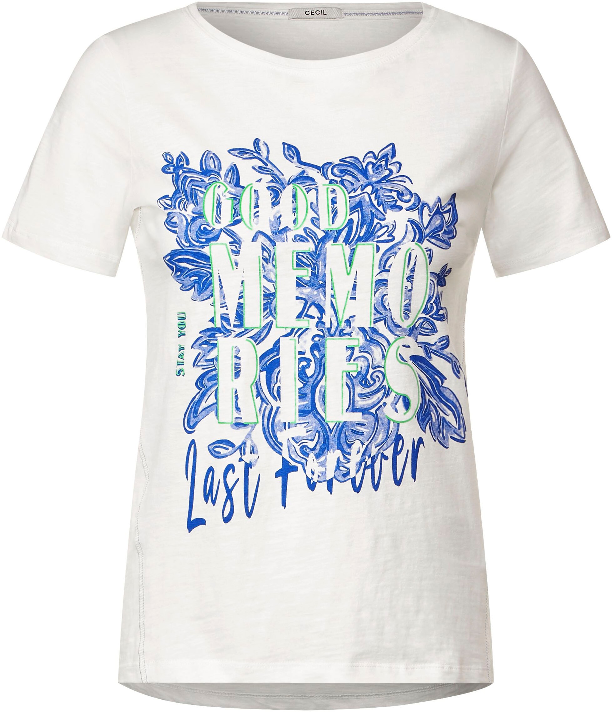 coolem Motto-Druck online bei mit kaufen T-Shirt, Schweiz Cecil Jelmoli-Versand