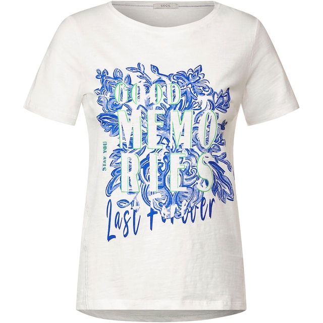 Cecil T-Shirt, mit coolem Motto-Druck online kaufen bei Jelmoli-Versand  Schweiz
