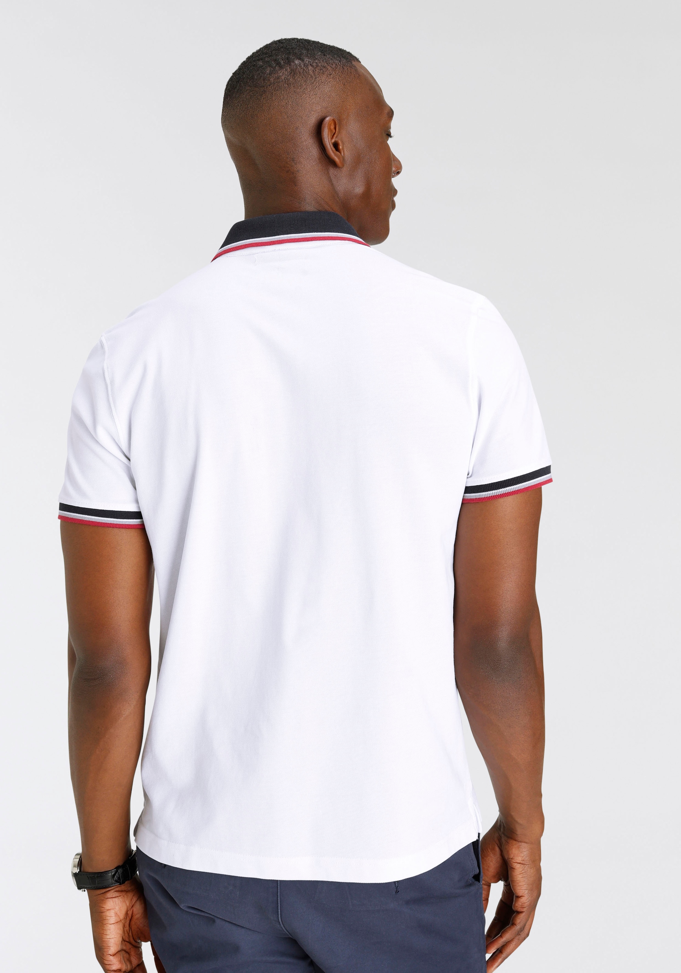 DELMAO Poloshirt, mit Streifen und Print-NEUE MARKE! online kaufen |  Jelmoli-Versand