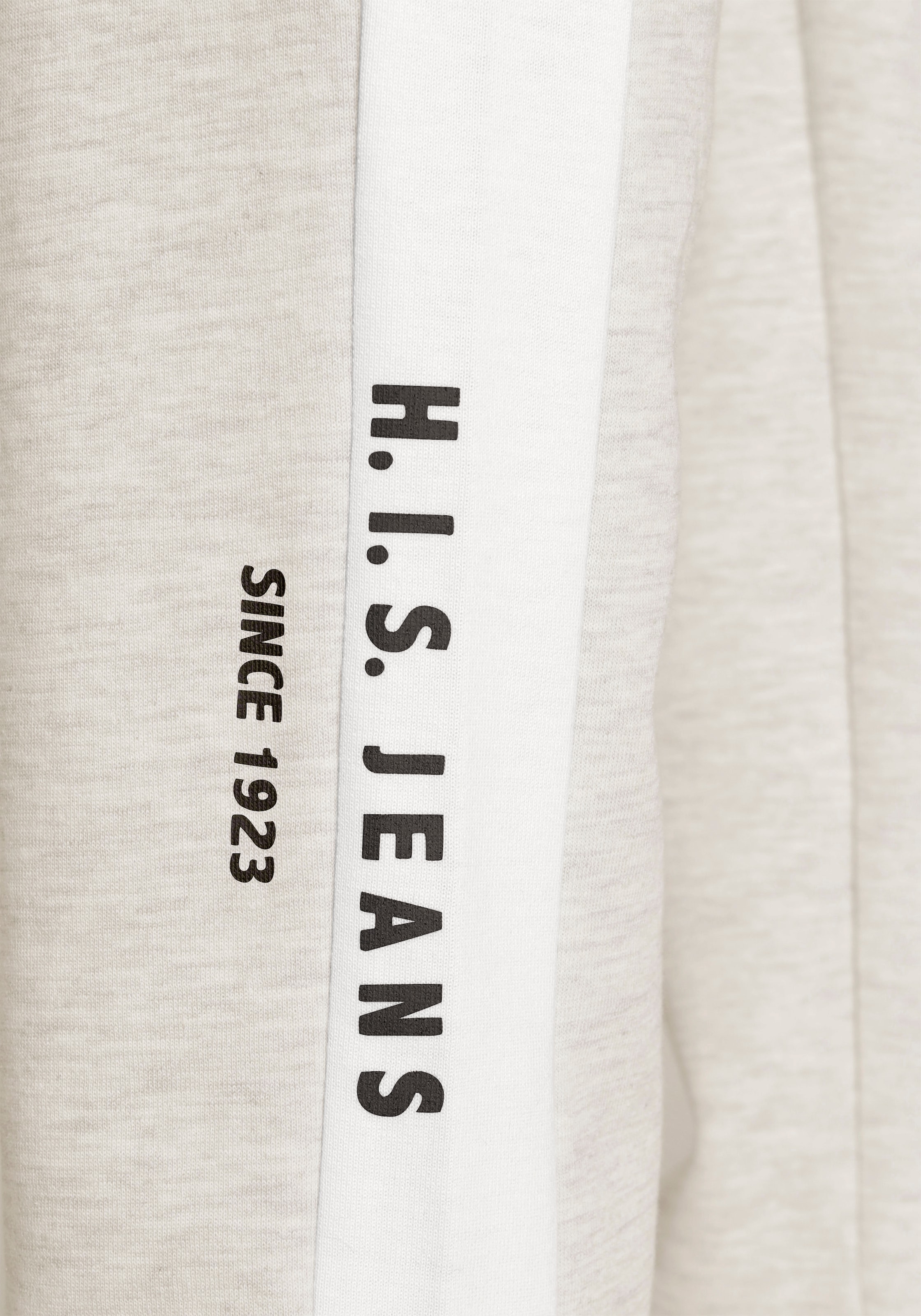 H.I.S Relaxhose, mit weissem Seitenstreifen und Logodruck, Loungeanzug