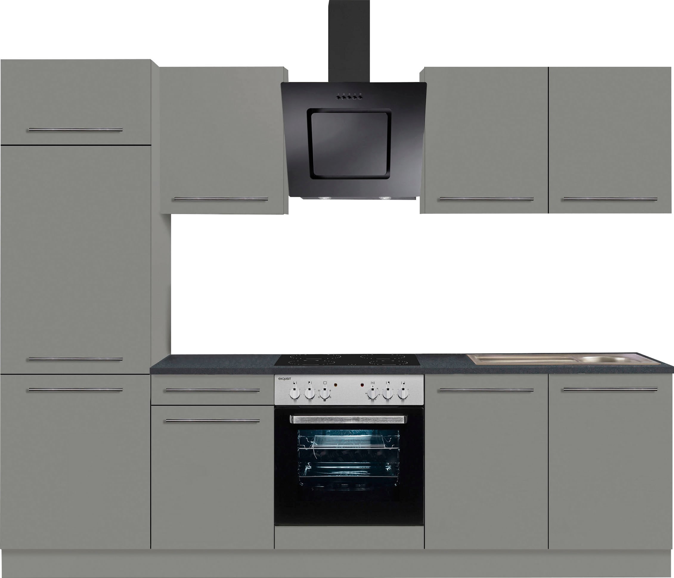 Küchenzeile Breite mit im ❤ bestellen OPTIFIT E-Geräten Shop »Bern«, wahlweise 270 Türen, cm, gedämpfte Jelmoli-Online