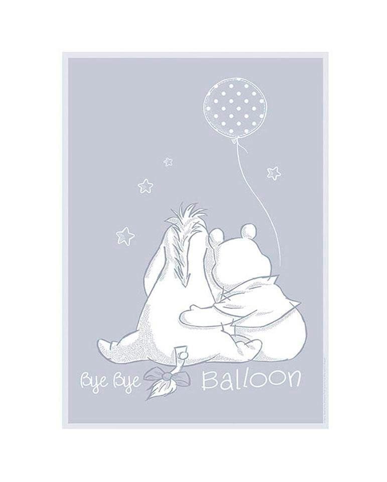 Komar Bild »Winnie the Pooh Bye Bye Balloon«, Disney, (1 St.), Wandbild zur Dekoration im Kinderzimmer - ohne Rahmen