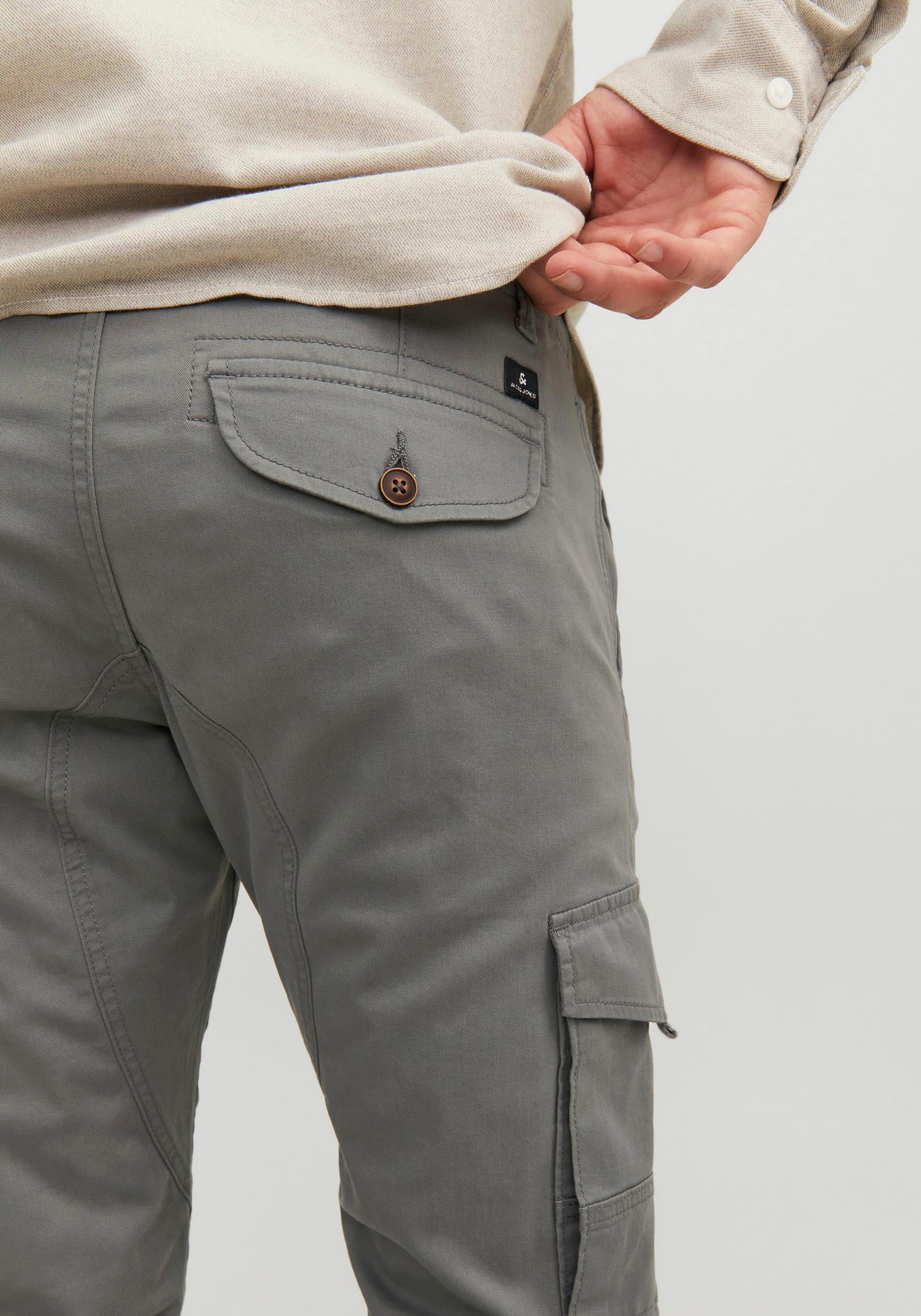 Jack & Jones Cargohose »JPSTPAUL JJFLAKE CARGO NOOS«, mit Beintaschen