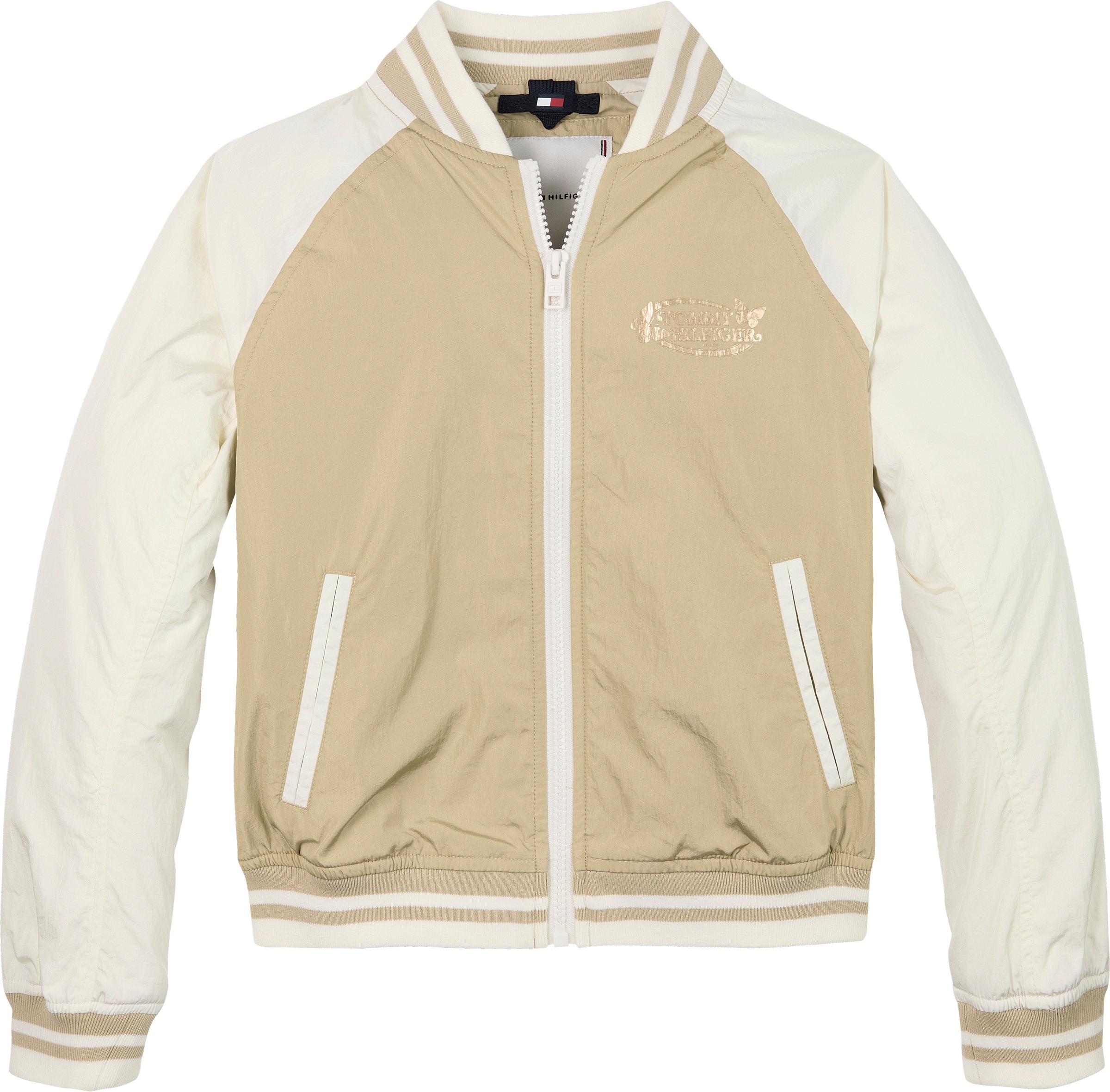 Tommy Hilfiger Blouson »BUTTERFLY GRAPHIC BOMBER JACKET«, für Kinder bis 16 Jahre, mit glänzendem Butterfly-Print