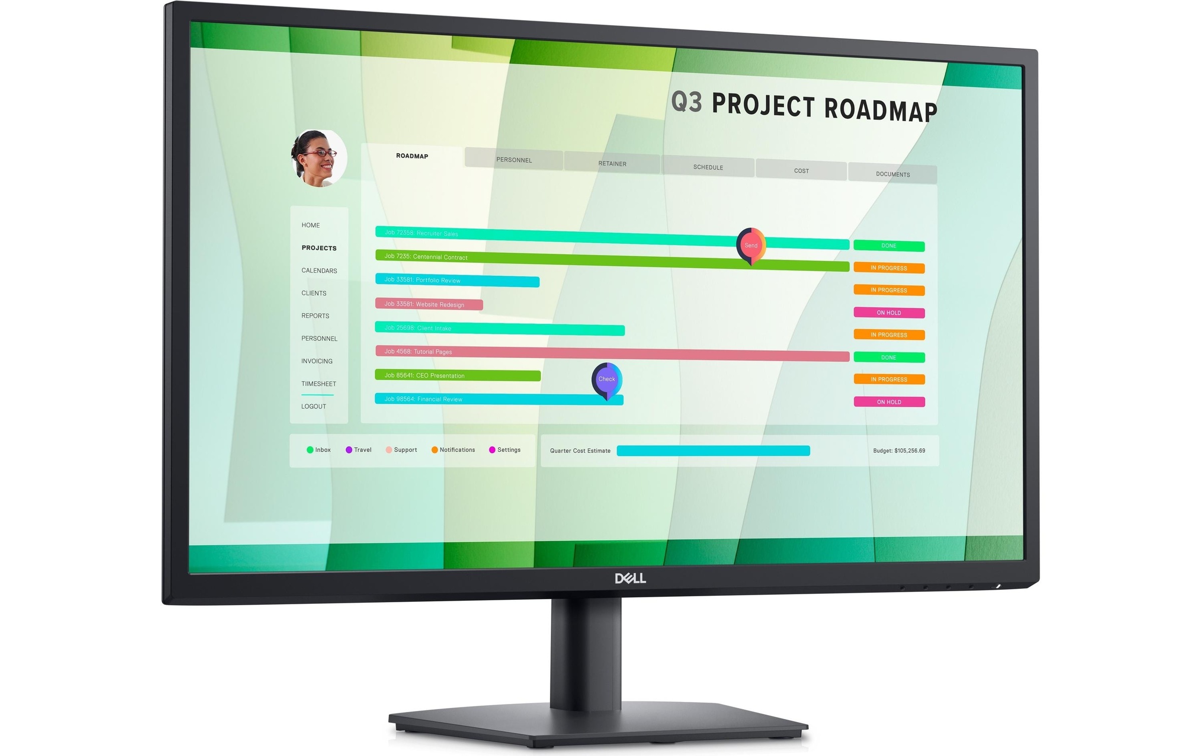 Dell LED-Monitor »E2723HN«, 68,31 cm/27 Zoll, 1920 x 1080 px, Full HD, 8 ms Reaktionszeit, 60 Hz