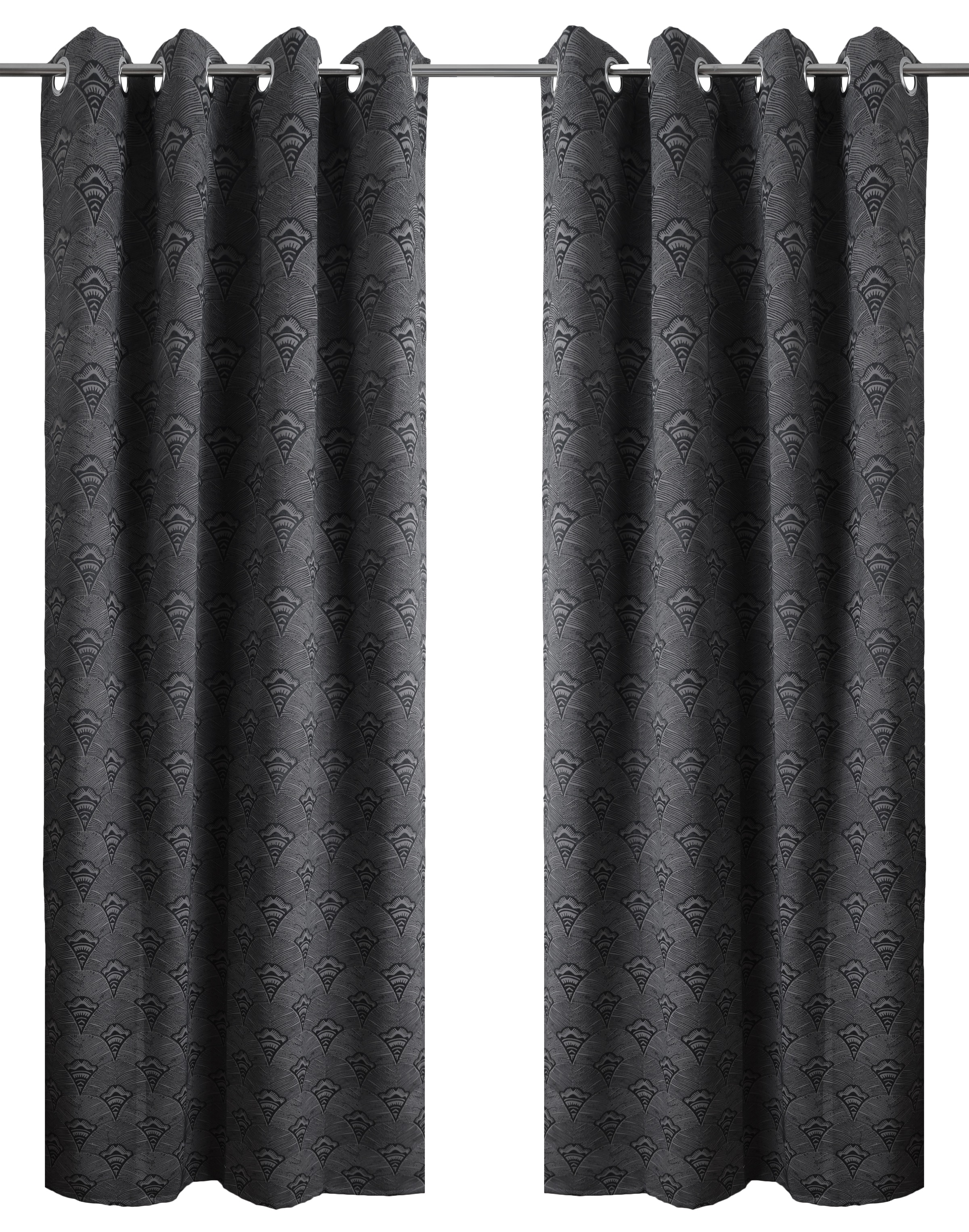 Bruno Banani Verdunkelungsvorhang »Alessio«, (1 St.), Elegantes Muster, Jacquard, verdunkelnder Vorhang, blickdicht, modern
