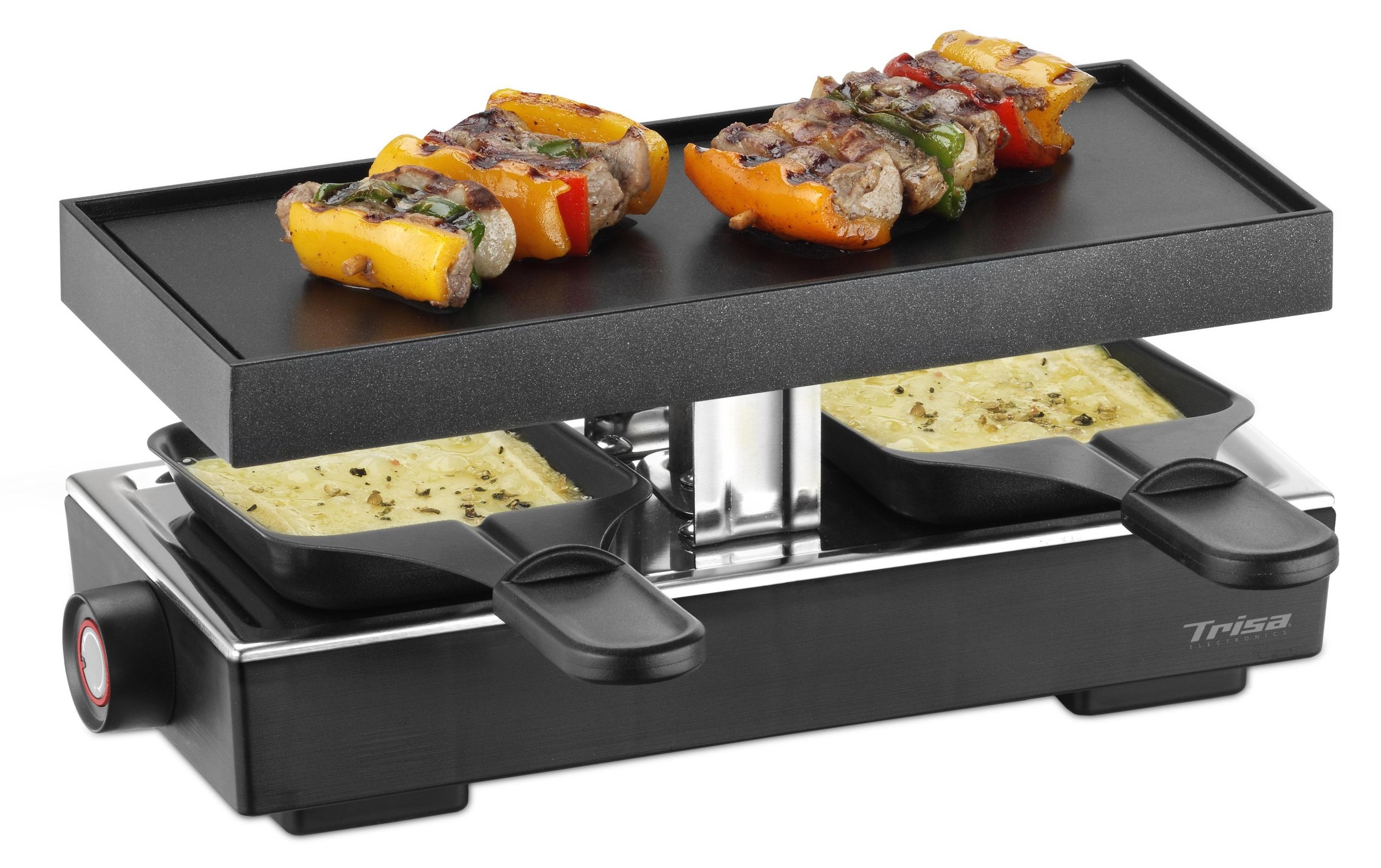 Trisa Raclette "Style" 2 Stk. Raclettepfännchen 440 W