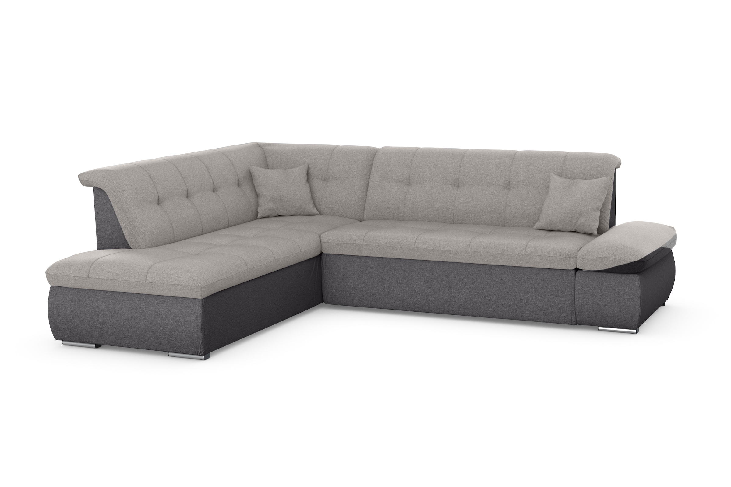 DOMO collection Ecksofa »Moric L-Form«, wahlweise mit Bettfunktion und Armlehnenverstellung, auch in Cord