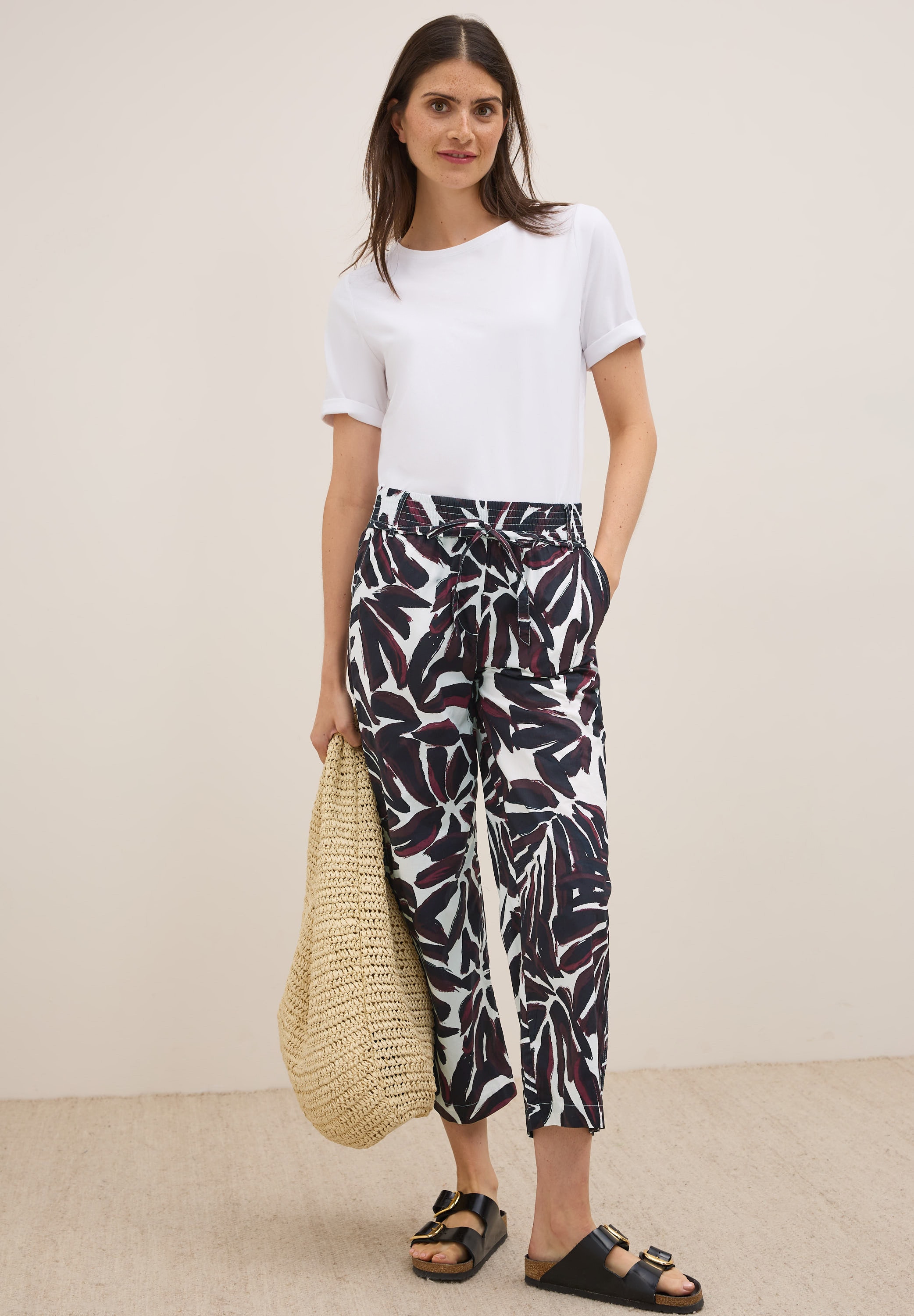 Cecil Stoffhose »Style NEELE«, Sommerhose mit grafischem Muster